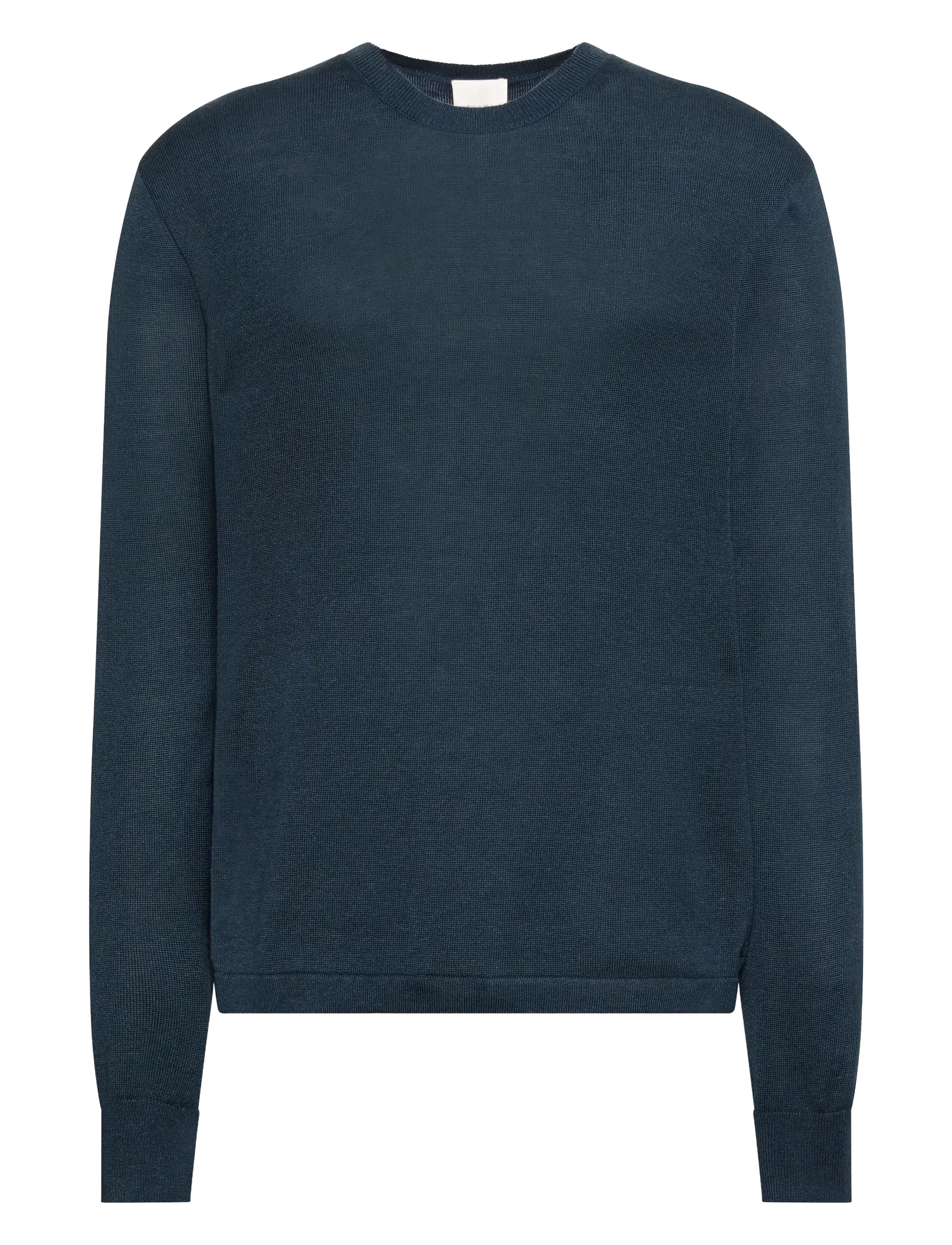 Calvin Klein LS LINEN BLEND CREW SWTR 12GG - Kudumid - NAVY STONE / navy