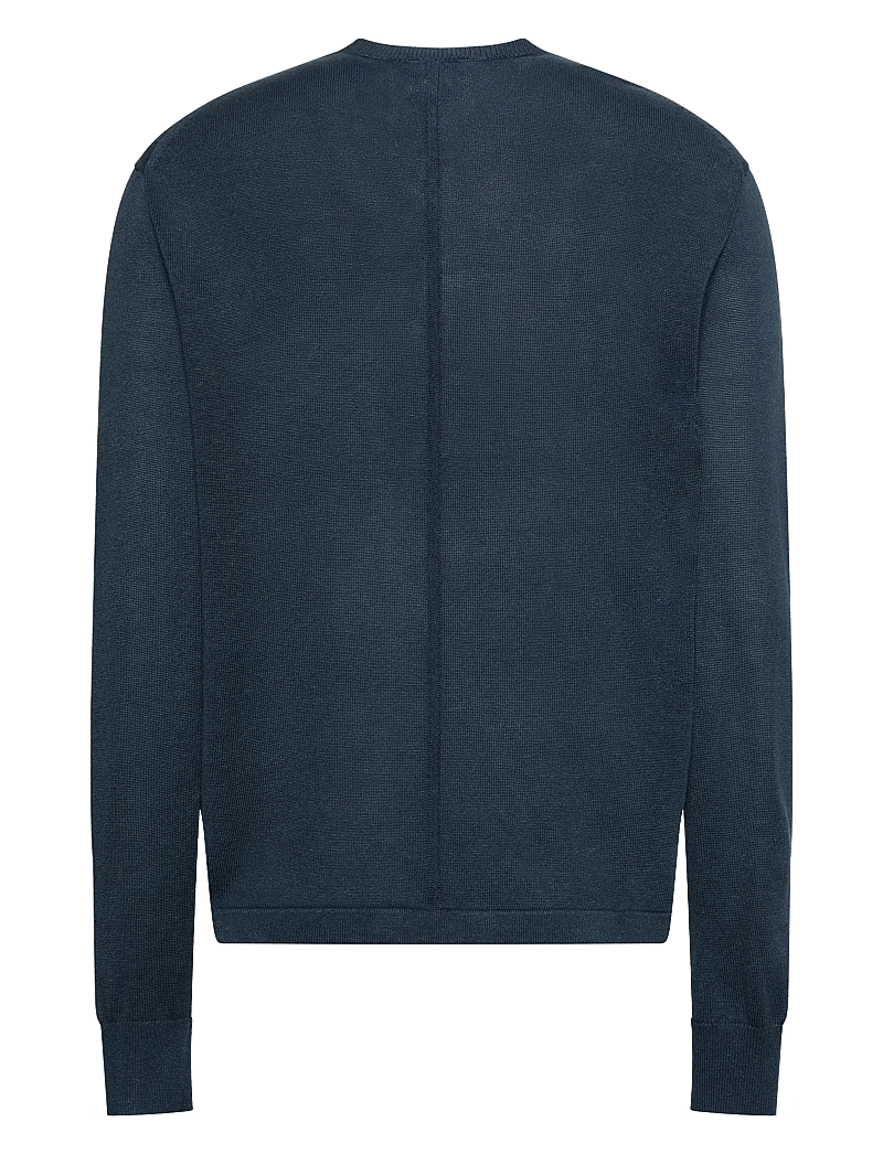 Calvin Klein - LS LINEN BLEND CREW SWTR 12GG - rund hals - navy stone - 2