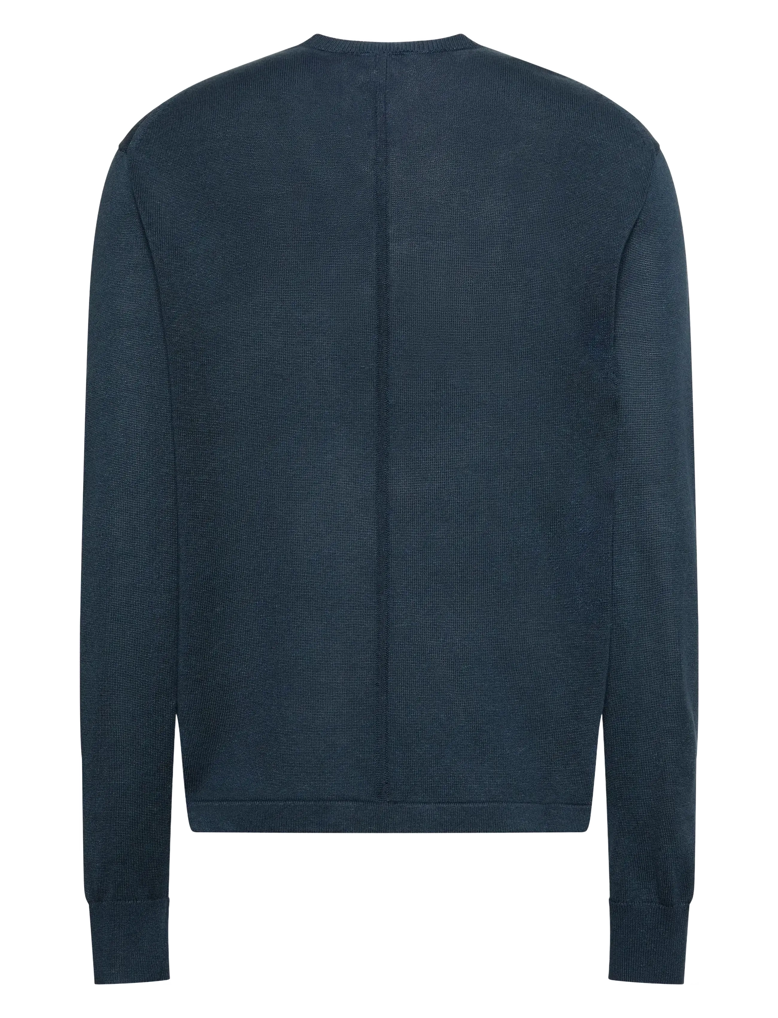 Calvin Klein - LS LINEN BLEND CREW SWTR 12GG - Ümmarguse kaelusega kudumid - navy stone - 2