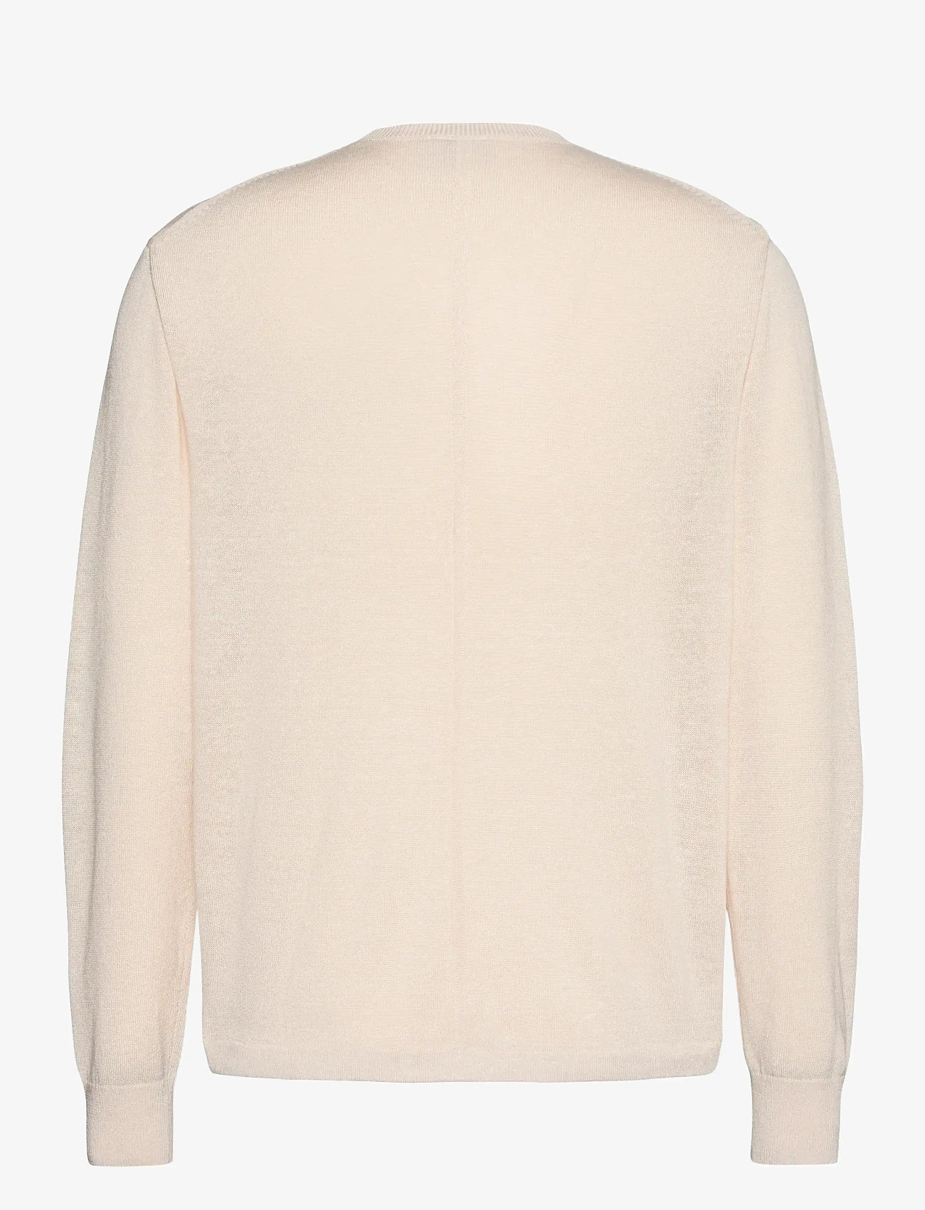 Calvin Klein - LS LINEN BLEND CREW SWTR 12GG - rund hals - white sand - 2