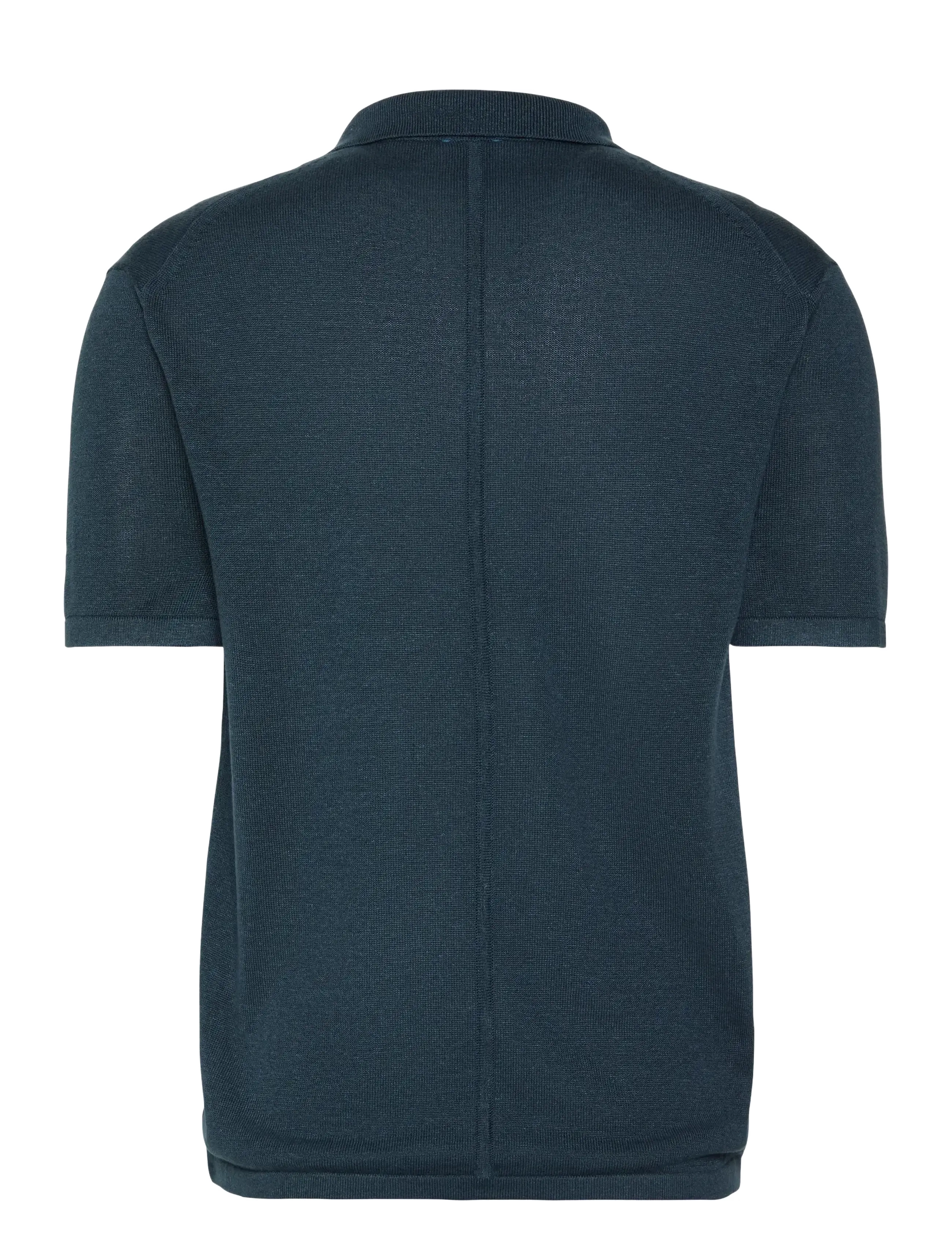Calvin Klein - SS LINEN BLND JOHNNY SWTR 12GG - polostrik - navy stone - 1
