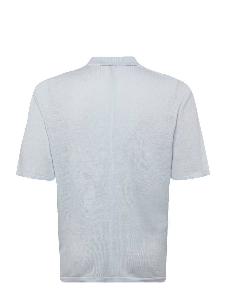 Calvin Klein - SS LINEN BLND JOHNNY SWTR 12GG - polostrik - plein air - 2