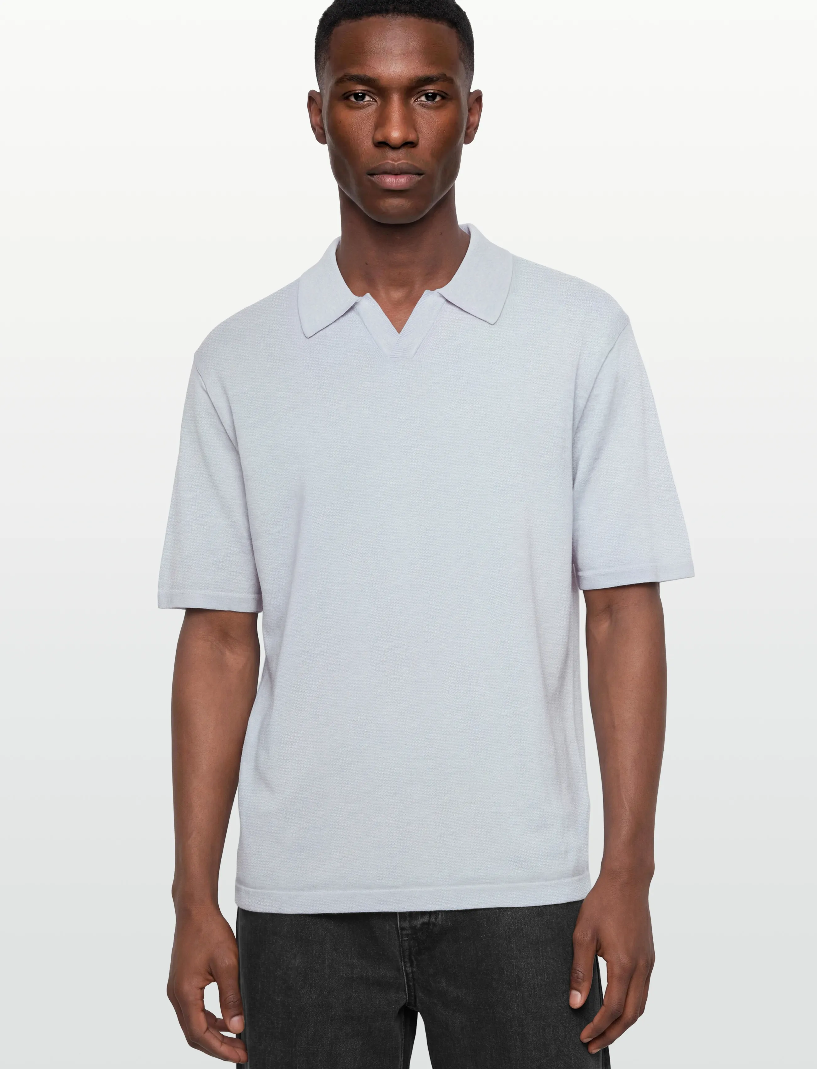 Calvin Klein - SS LINEN BLND JOHNNY SWTR 12GG - polostrik - plein air - 3