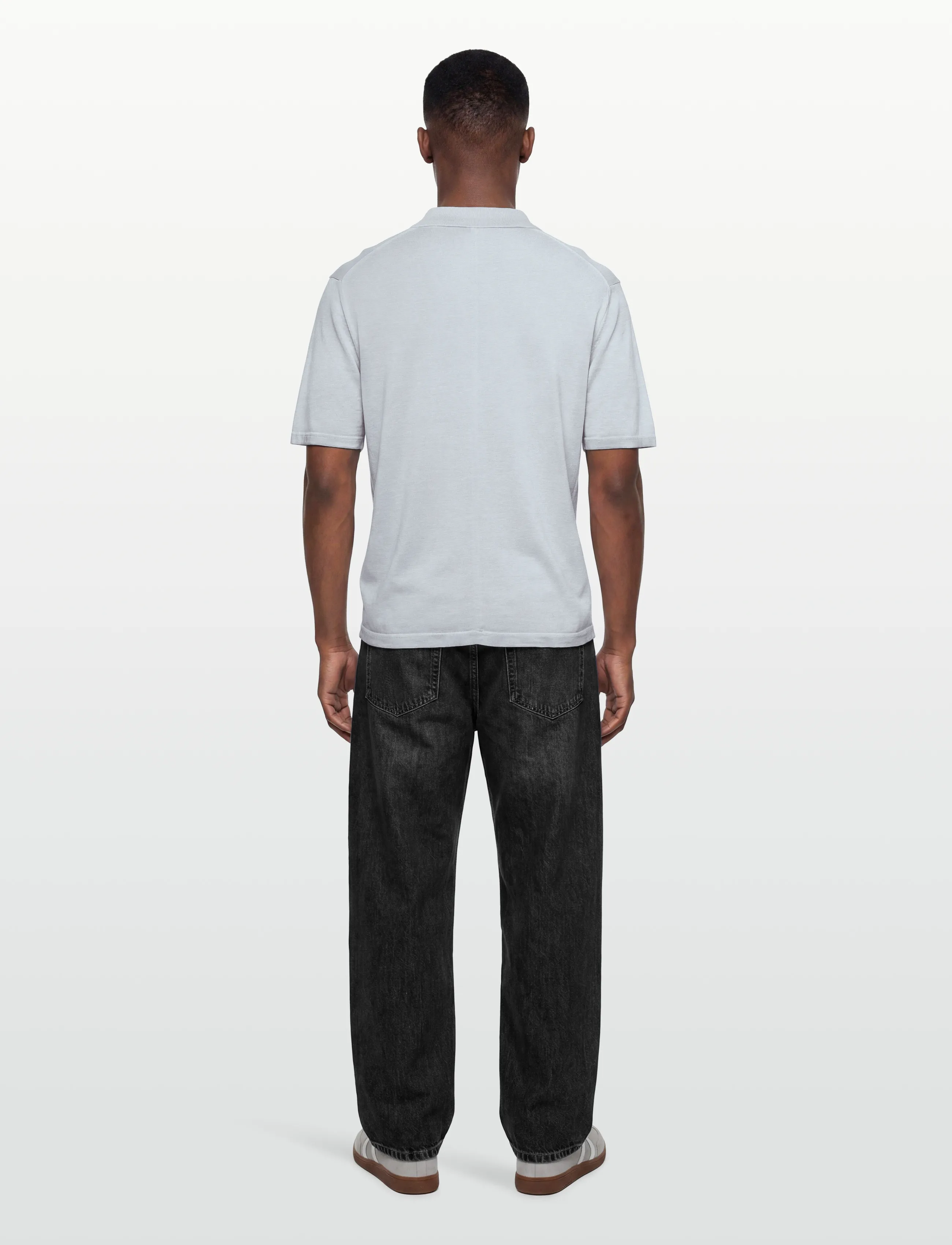 Calvin Klein - SS LINEN BLND JOHNNY SWTR 12GG - polostrik - plein air - 4