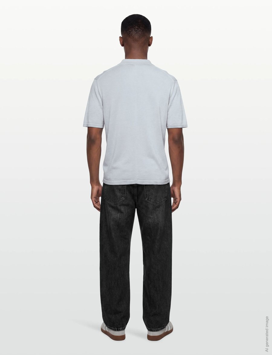Calvin Klein - SS LINEN BLND JOHNNY SWTR 12GG - polostrik - plein air - 4