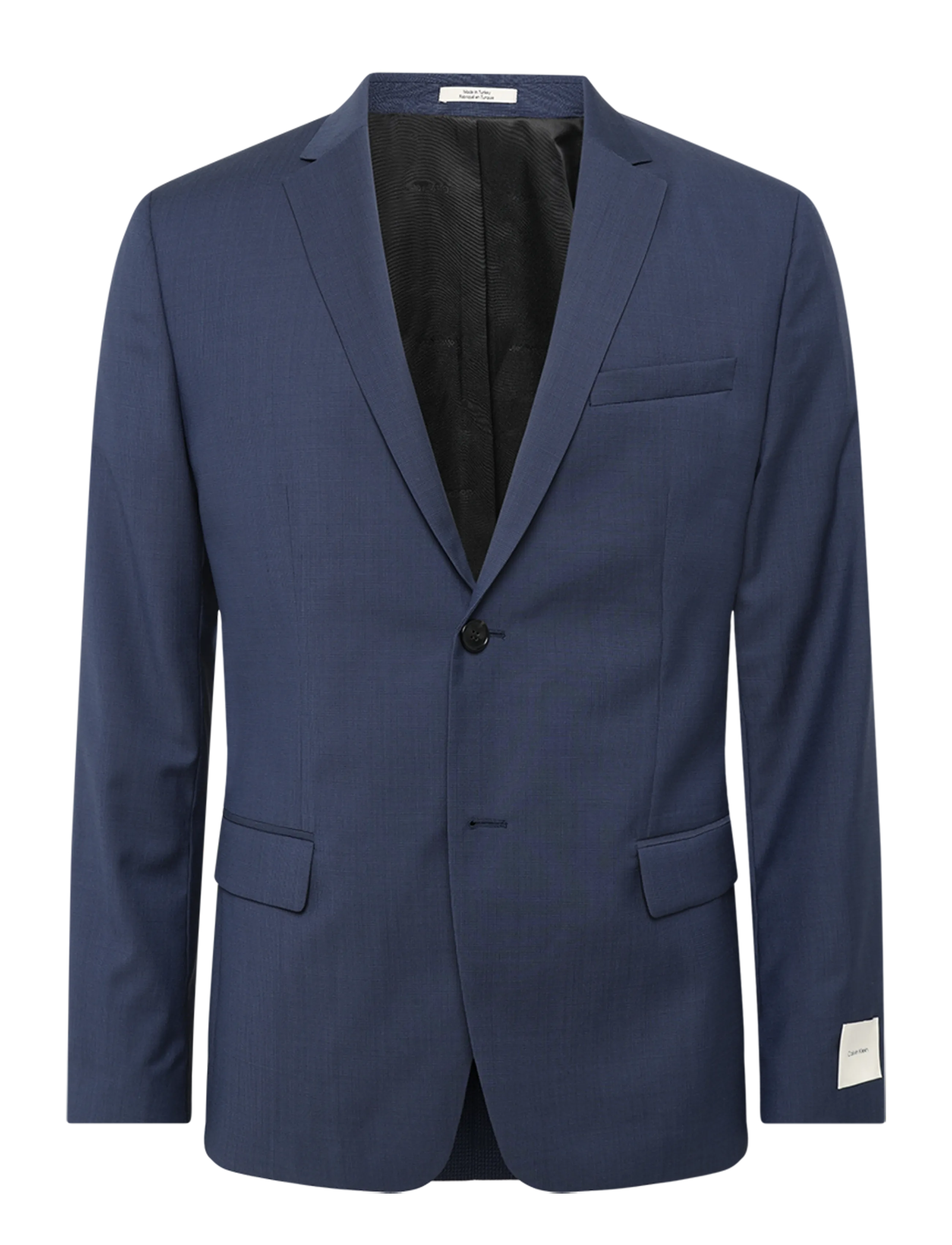 CALVIN KLEIN Ls Micro Check Slim Blazer Navy - 44 - Herren