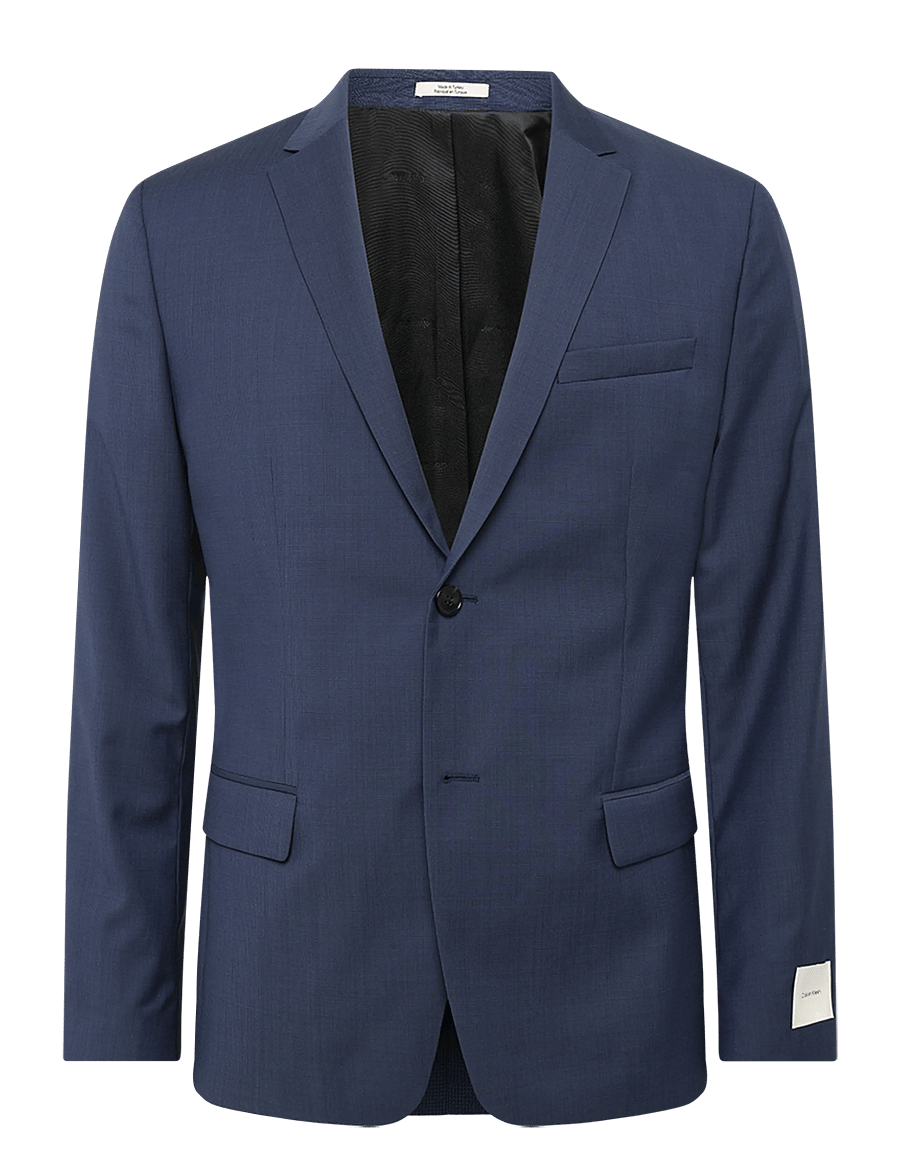 Calvin Klein - LS MICRO CHECK SLIM BLAZER - ink - 0