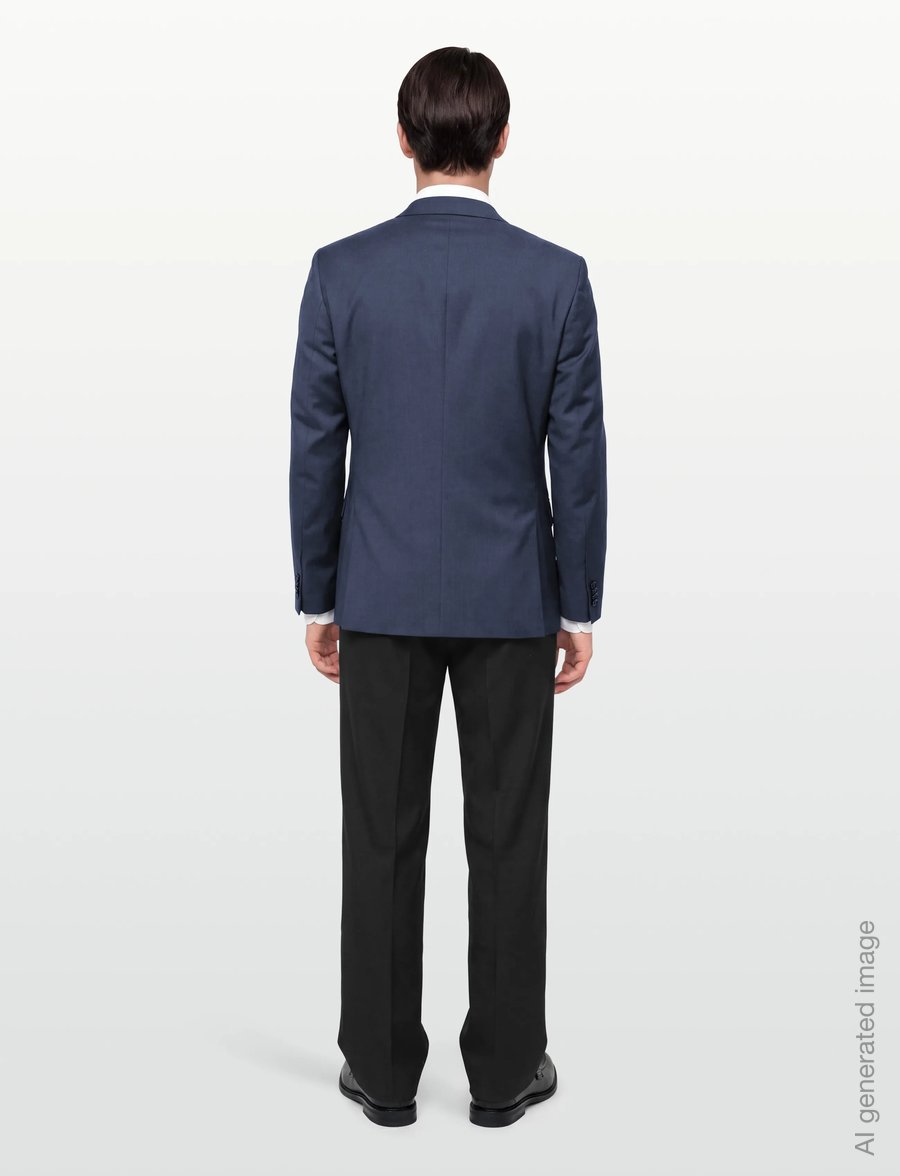 Calvin Klein - LS MICRO CHECK SLIM BLAZER - enkeltradede blazere - ink - 4
