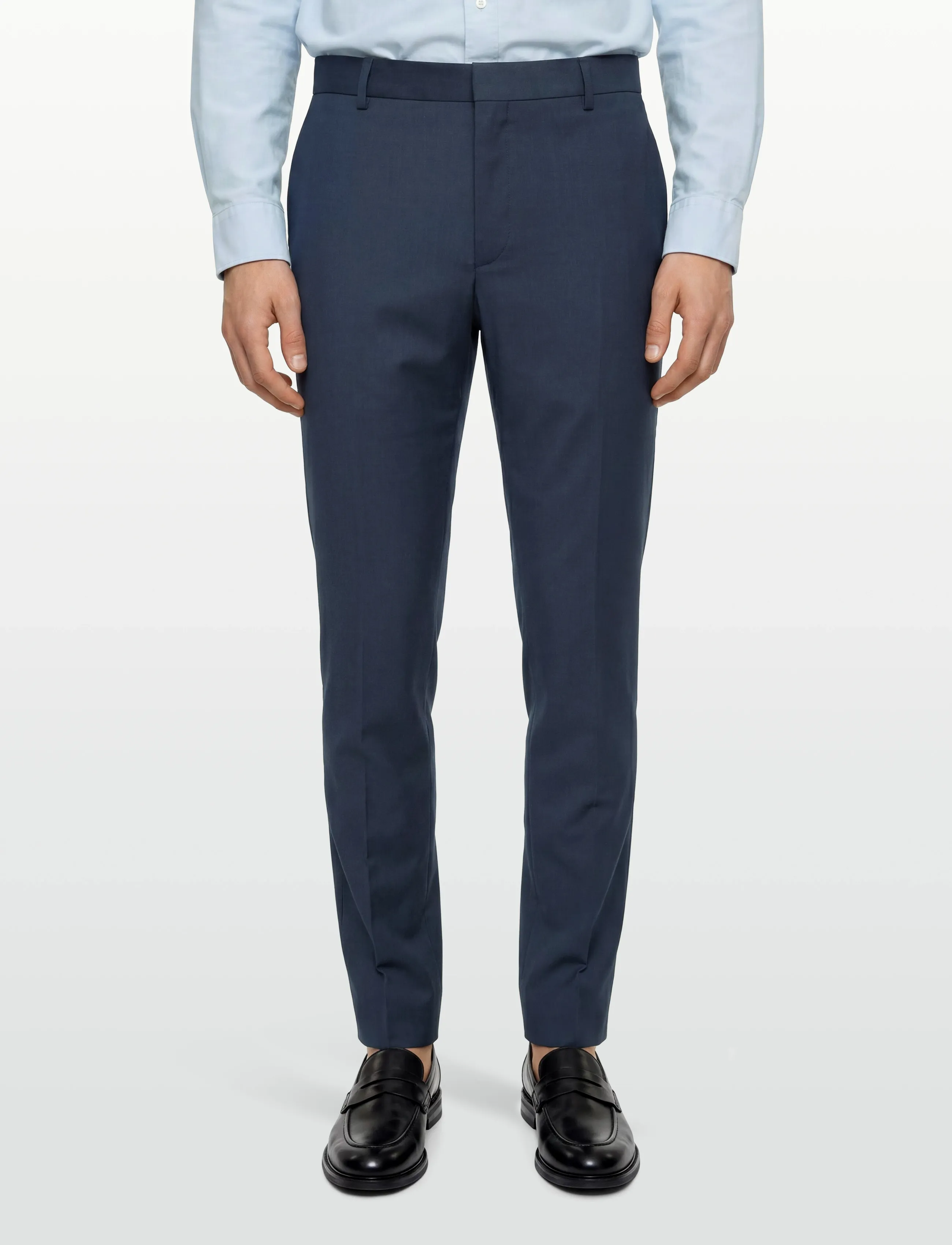 Calvin Klein - MICRO CHECK SLIM TROUSER - habitbukser - ink - 3