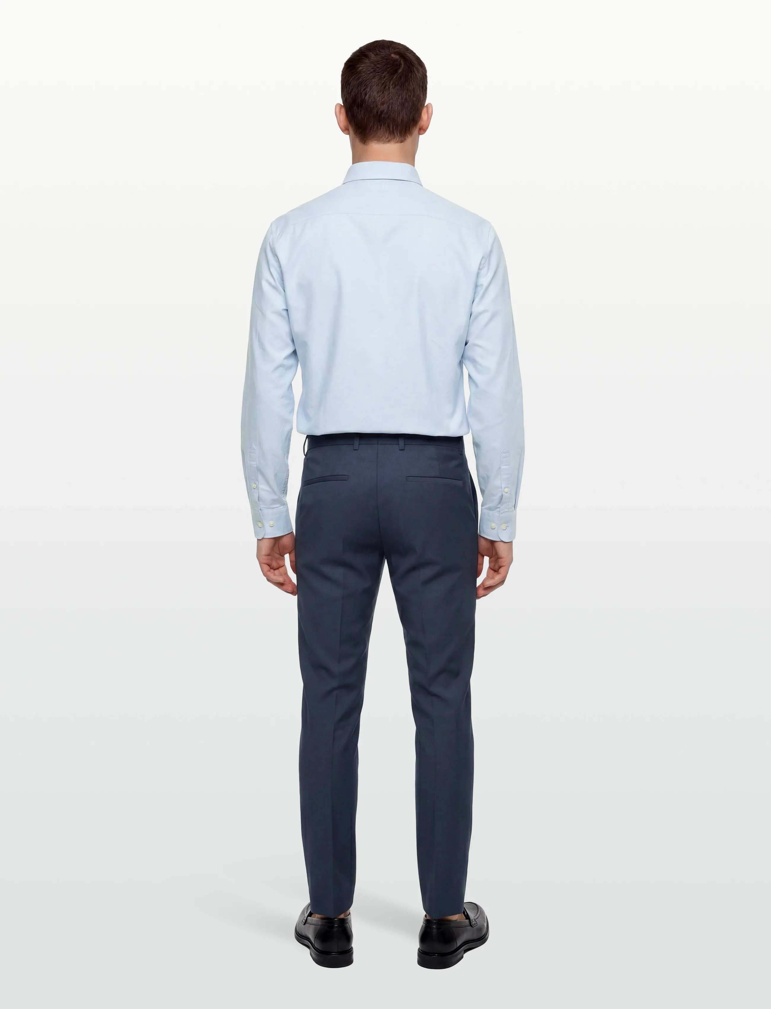 Calvin Klein - MICRO CHECK SLIM TROUSER - habitbukser - ink - 4