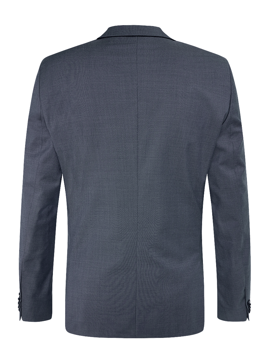 Calvin Klein - LS MICRO GRID SLIM BLAZER - einreiher - slate blue - 1
