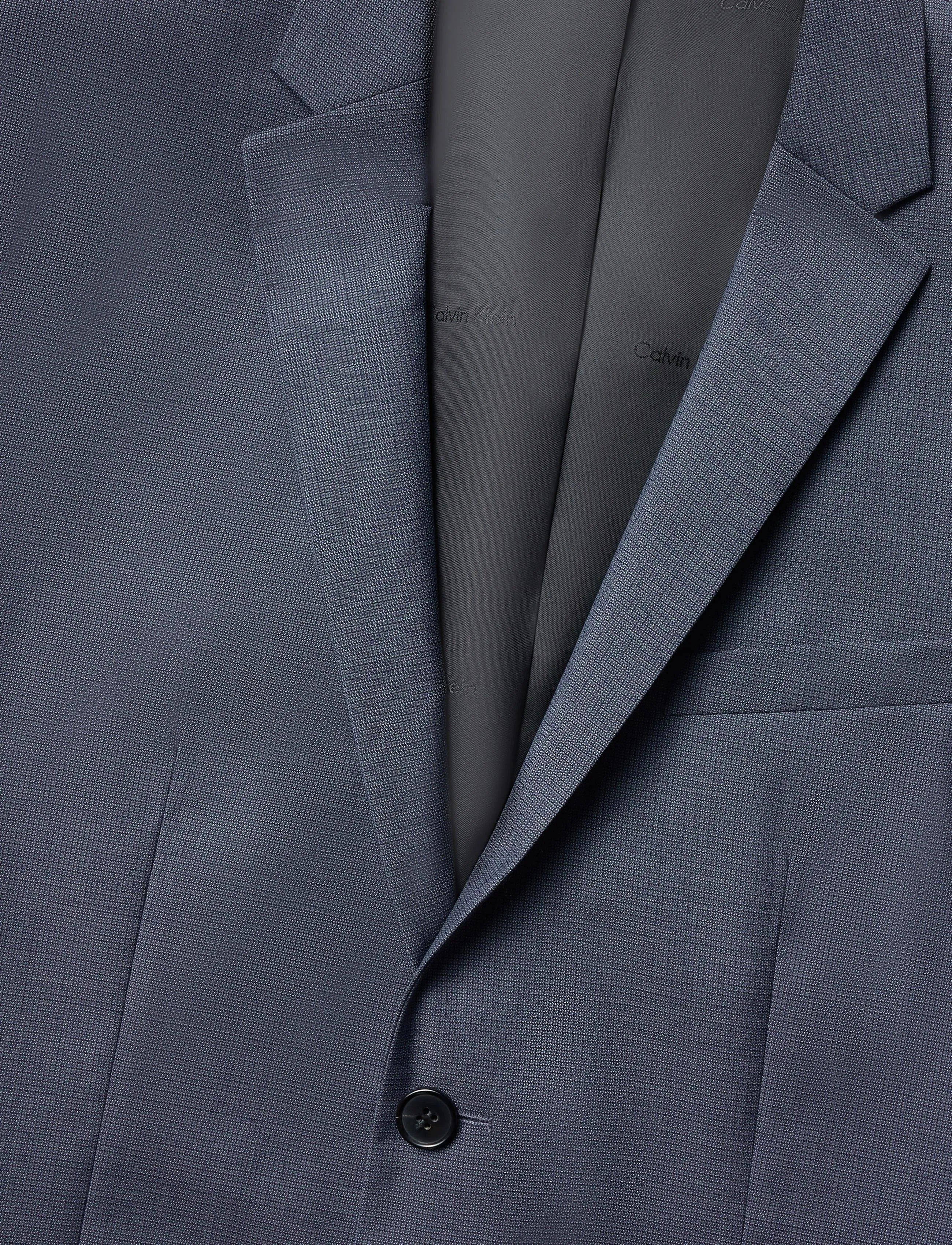 Calvin Klein - LS MICRO GRID SLIM BLAZER - slate blue - 2