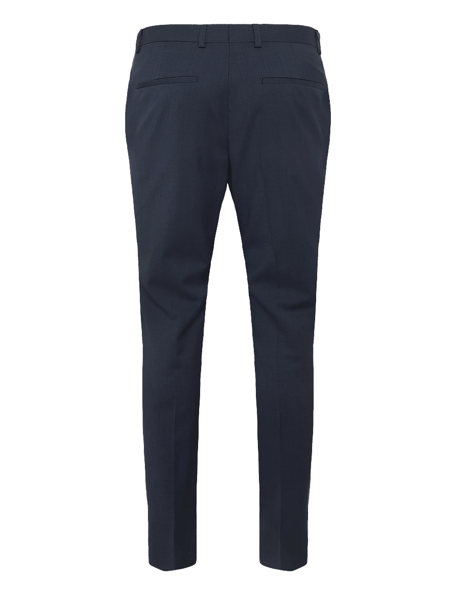 Calvin Klein - MICRO GRID SLIM TROUSER - habitbukser - dark sapphire - 2