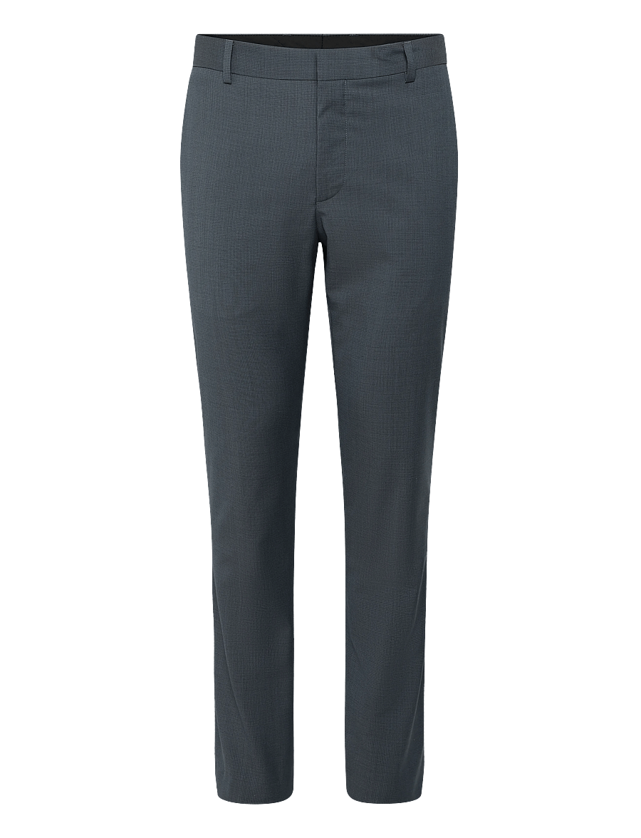 Calvin Klein - MICRO GRID SLIM TROUSER - suit trousers - slate blue - 0