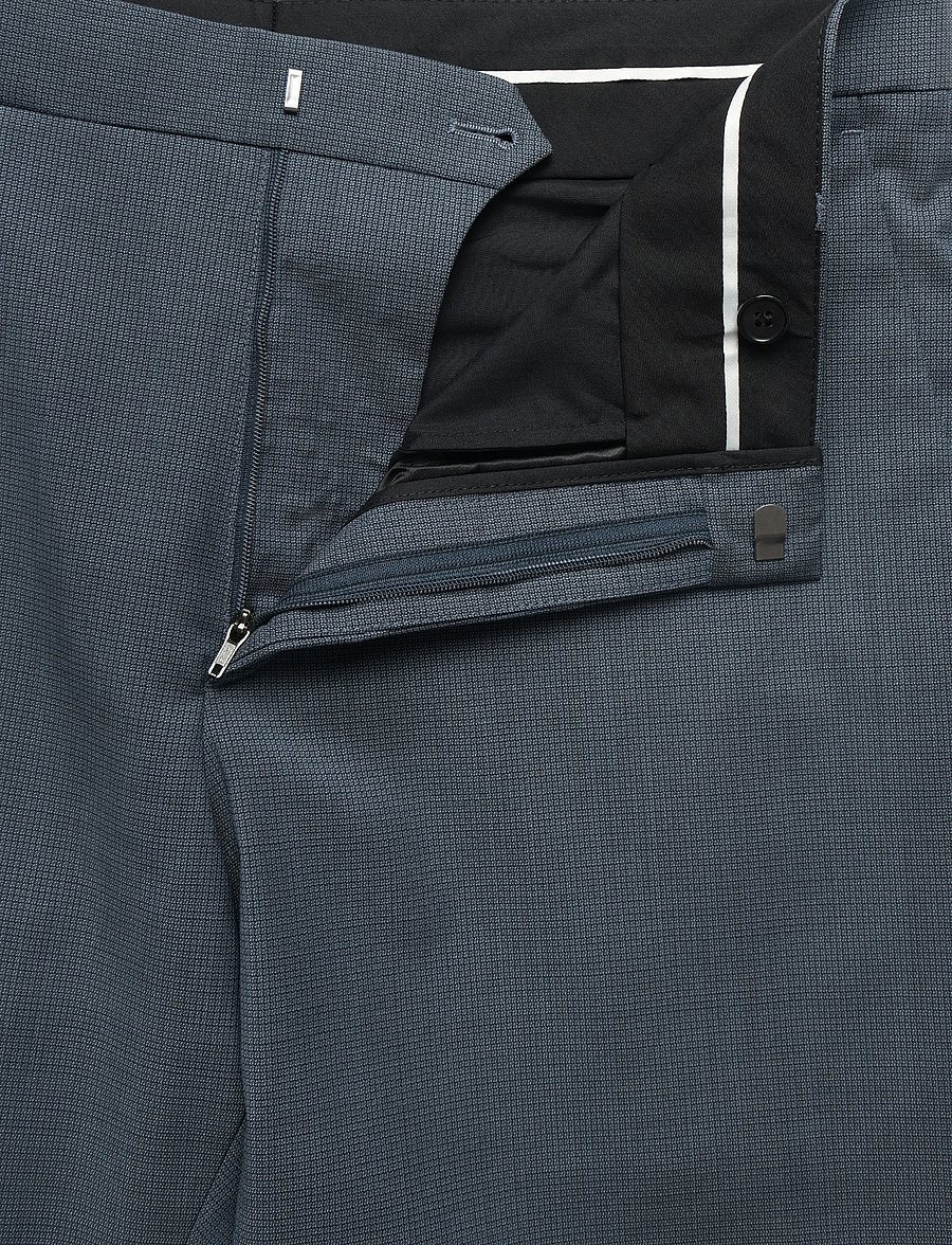 Calvin Klein - MICRO GRID SLIM TROUSER - suit trousers - slate blue - 3