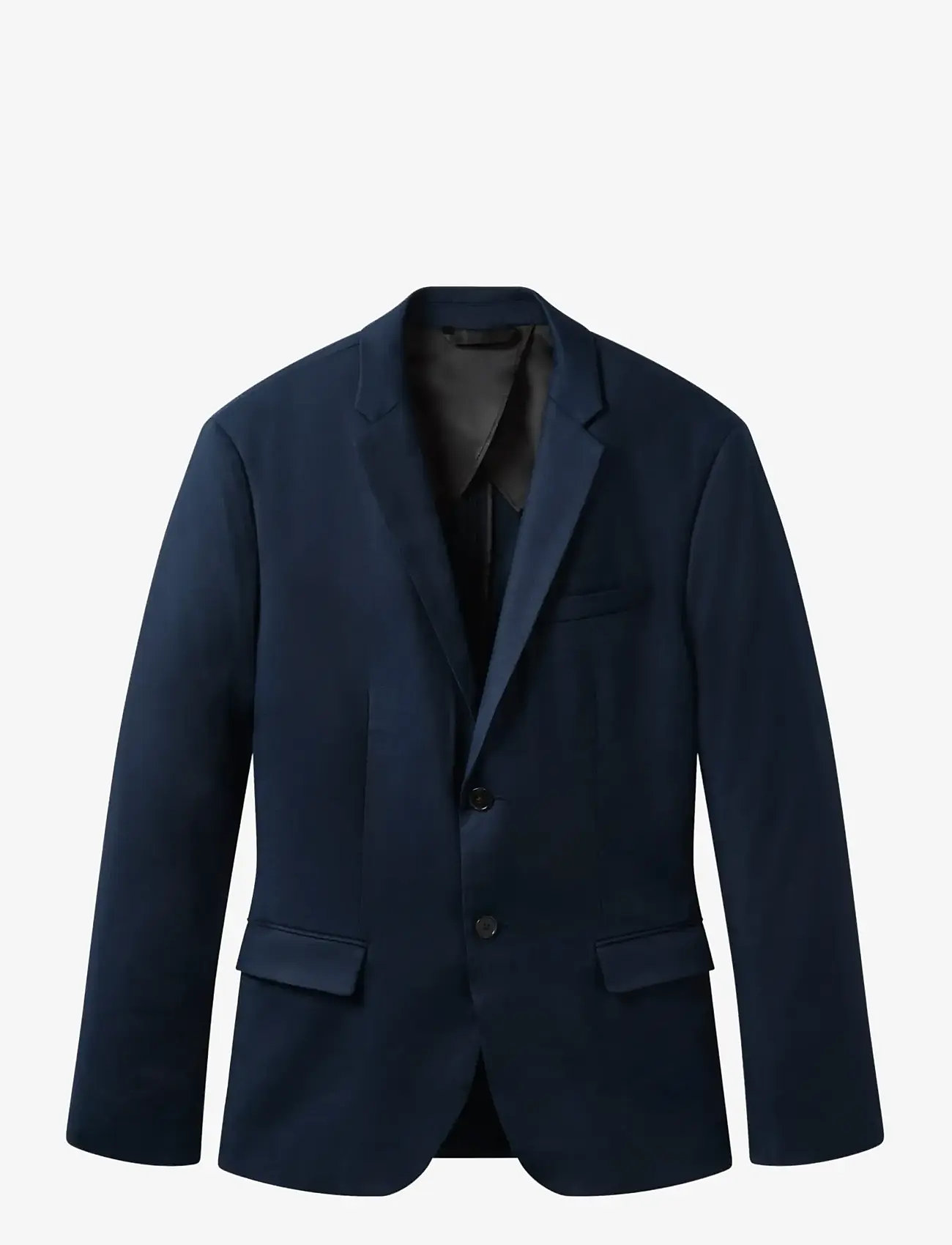 Calvin Klein - LS LINEN LYOCELL SLIM BLAZER - enkeltradede blazere - dark sapphire - 1