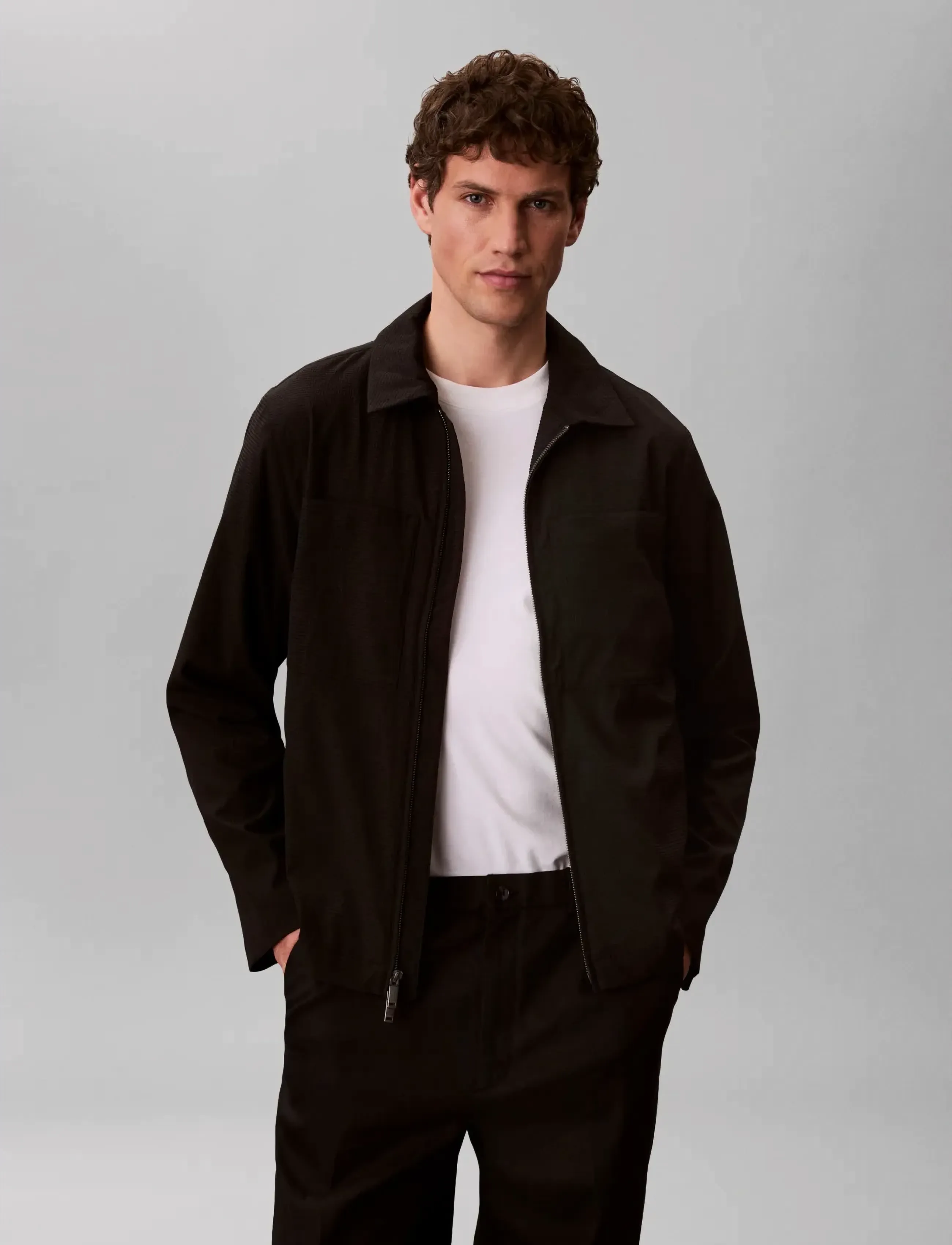 Ls Seersucker Blouson Jacket 3