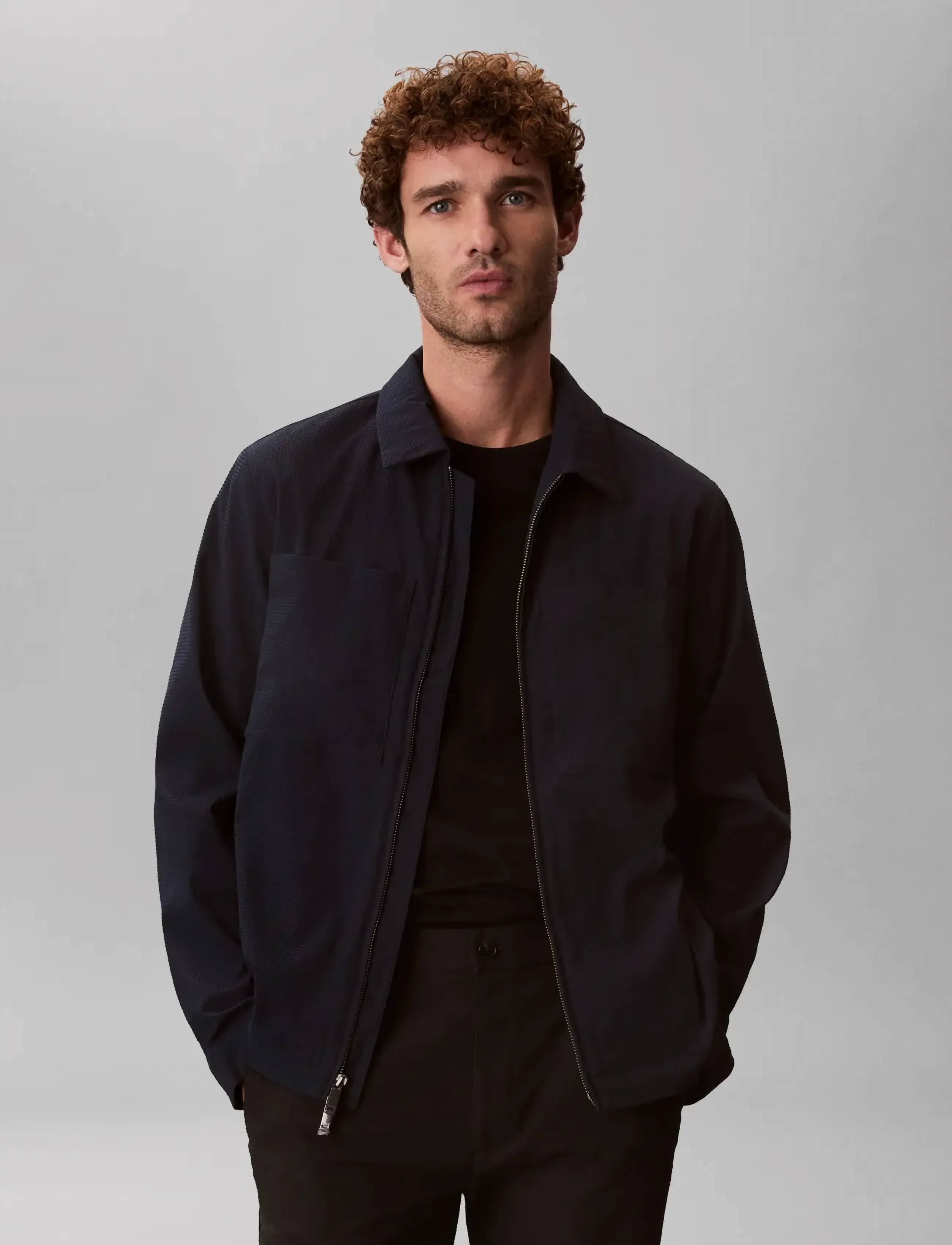 Ls Seersucker Blouson Jacket 3