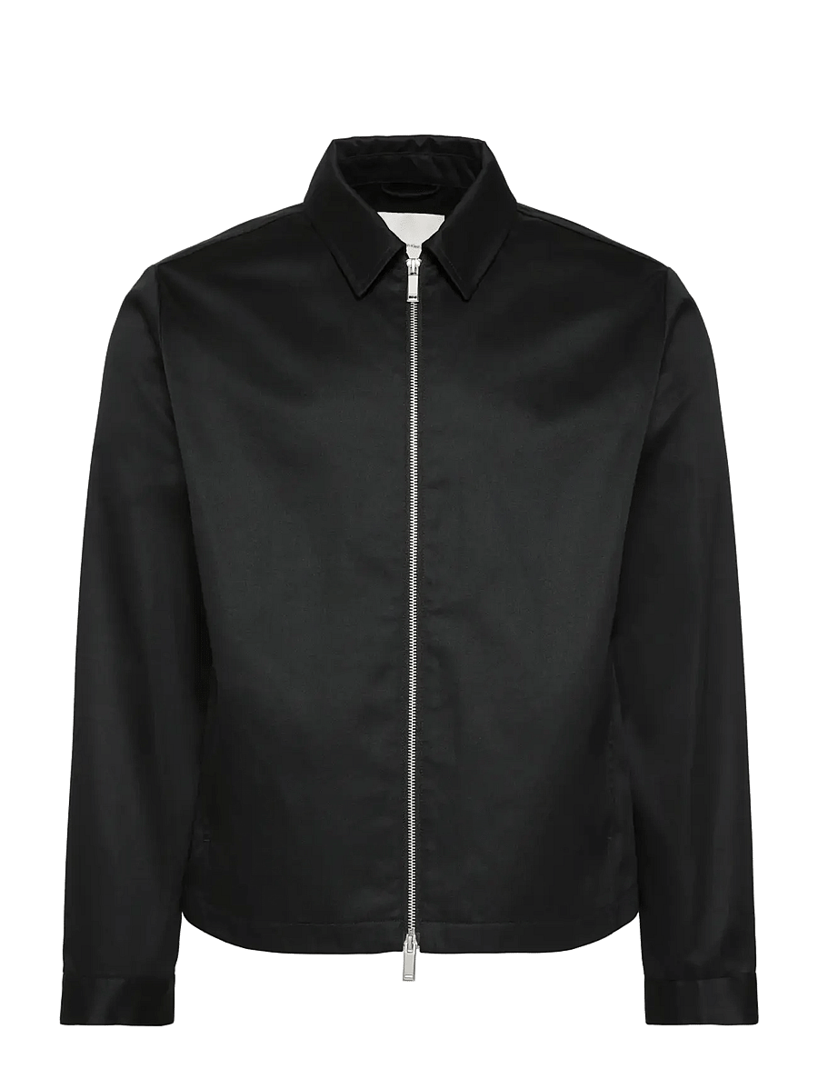Calvin Klein - LS COTTON WING COLLAR SHIRT JACK - nach anlass kaufen - black - 1