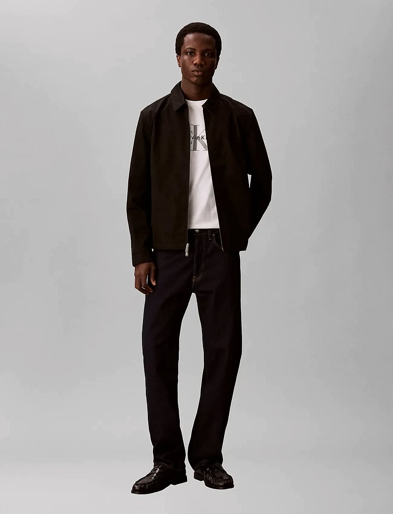 Calvin Klein - LS COTTON WING COLLAR SHIRT JACK - nach anlass kaufen - black - 0