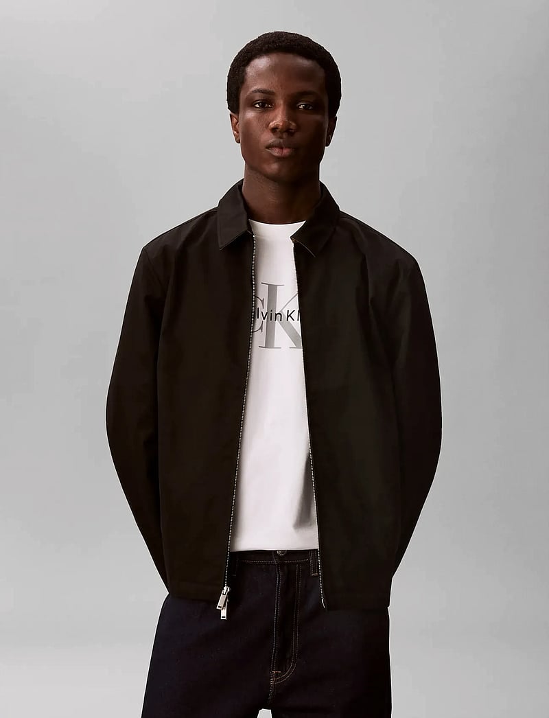 Calvin Klein - LS COTTON WING COLLAR SHIRT JACK - nach anlass kaufen - black - 3