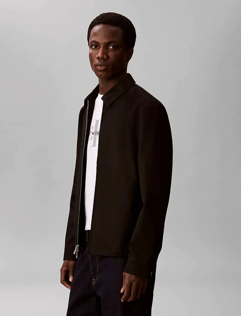 Calvin Klein - LS COTTON WING COLLAR SHIRT JACK - nach anlass kaufen - black - 4