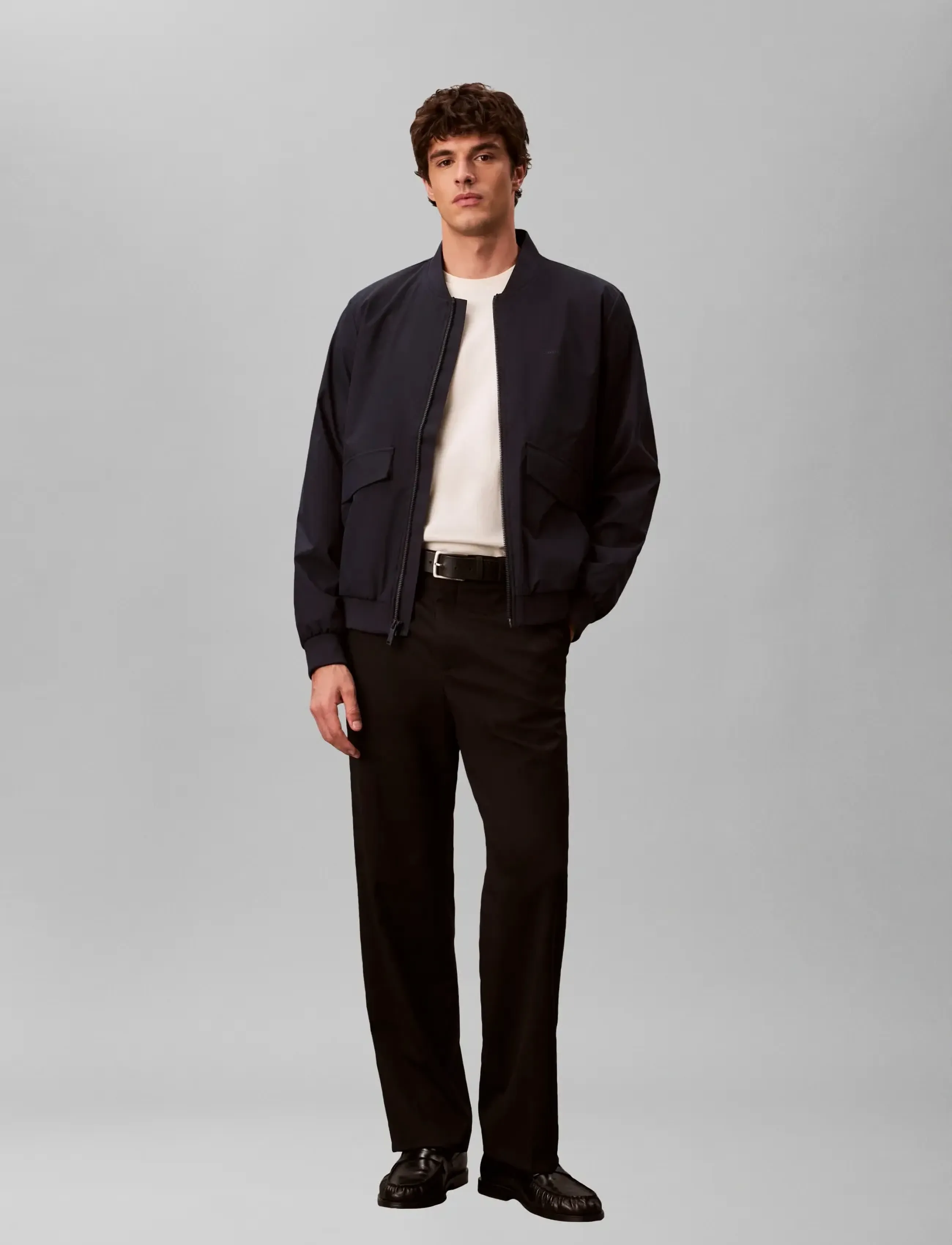 Calvin Klein LS SOFT TECH BOMBER JACKET - Nyheter - DARK SAPPHIRE / navy