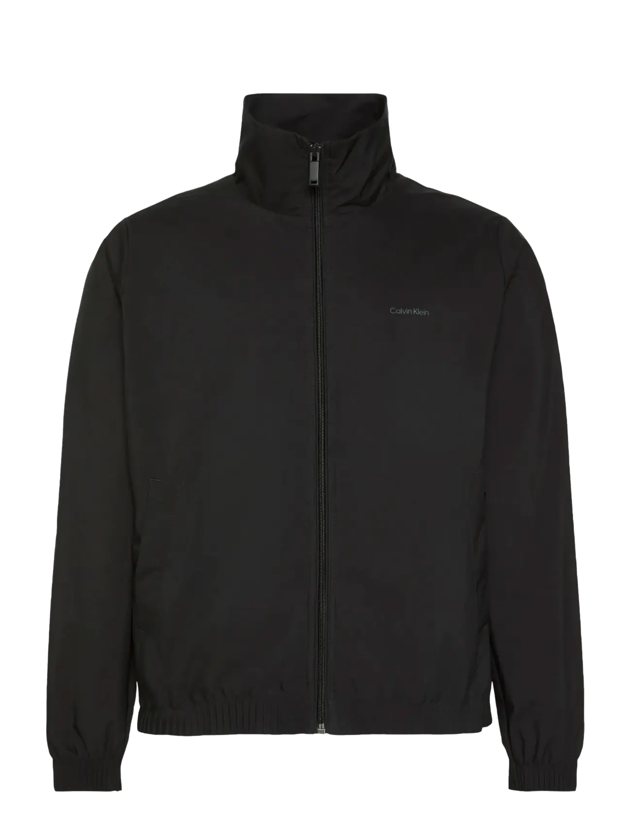 CALVIN KLEIN Ls Nylon Stand Collar Windbreake Schwarz - S - Herren