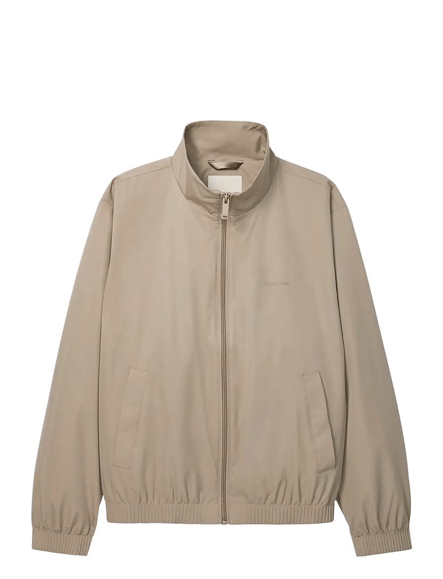 Calvin Klein - LS NYLON STAND COLLAR WINDBREAKE - höstjackor - vintage khaki - 1