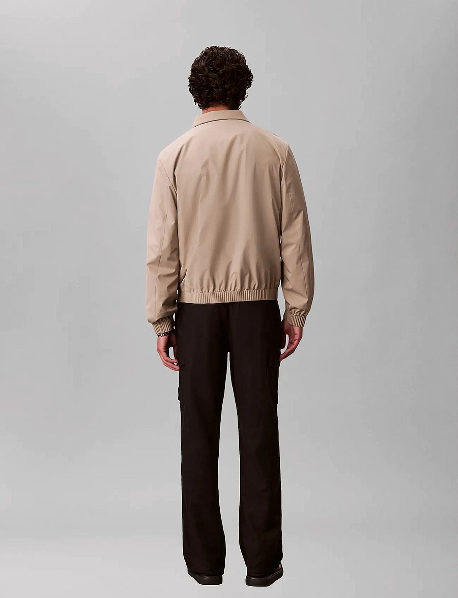 Calvin Klein - LS NYLON STAND COLLAR WINDBREAKE - höstjackor - vintage khaki - 3