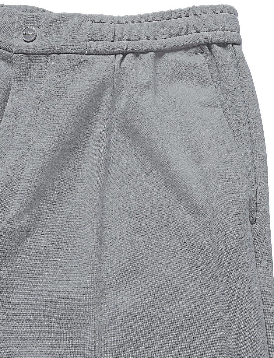 Calvin Klein - TAPERED TECH KNIT PLEATED PANT - vabaajapüksid - convoy - 5