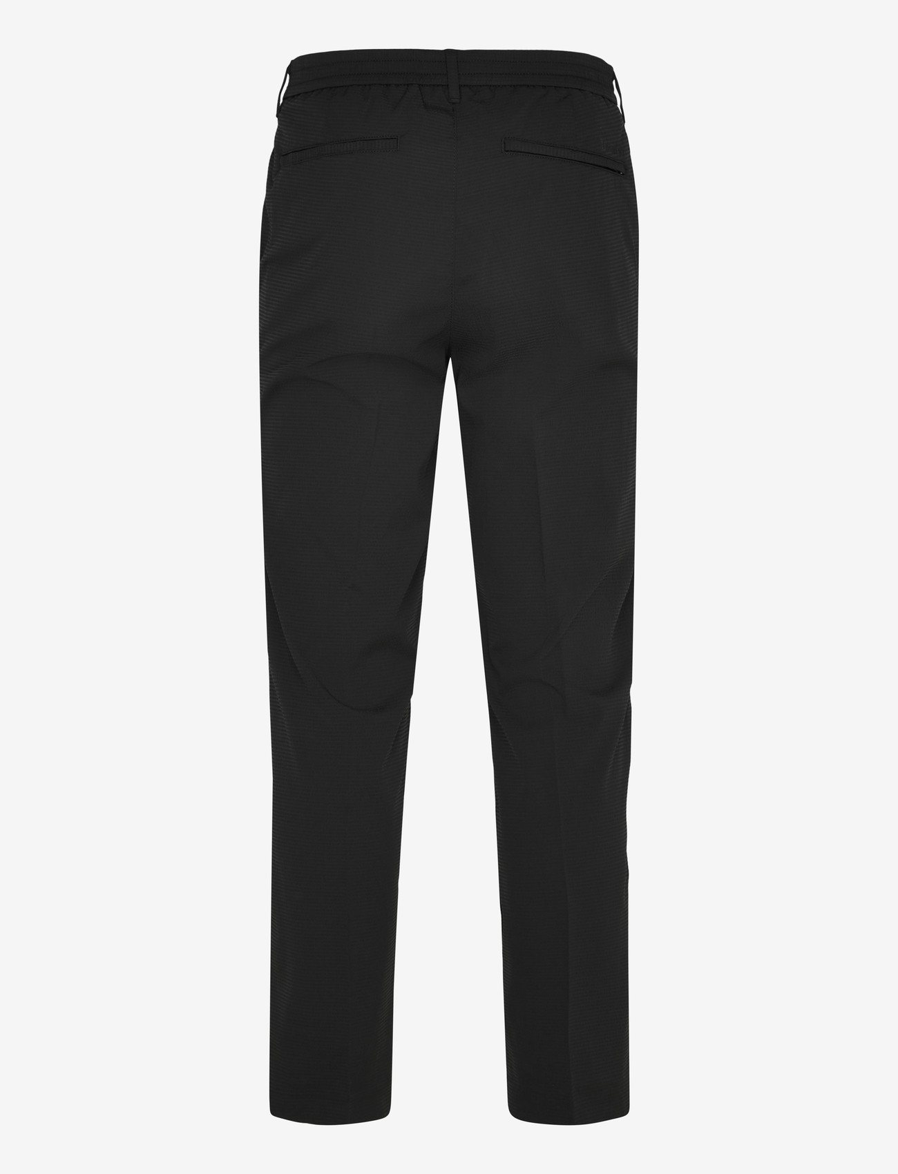 Calvin Klein - STRAIGHT SEERSUCKER HALF ELASTIC - casual bukser - black - 1