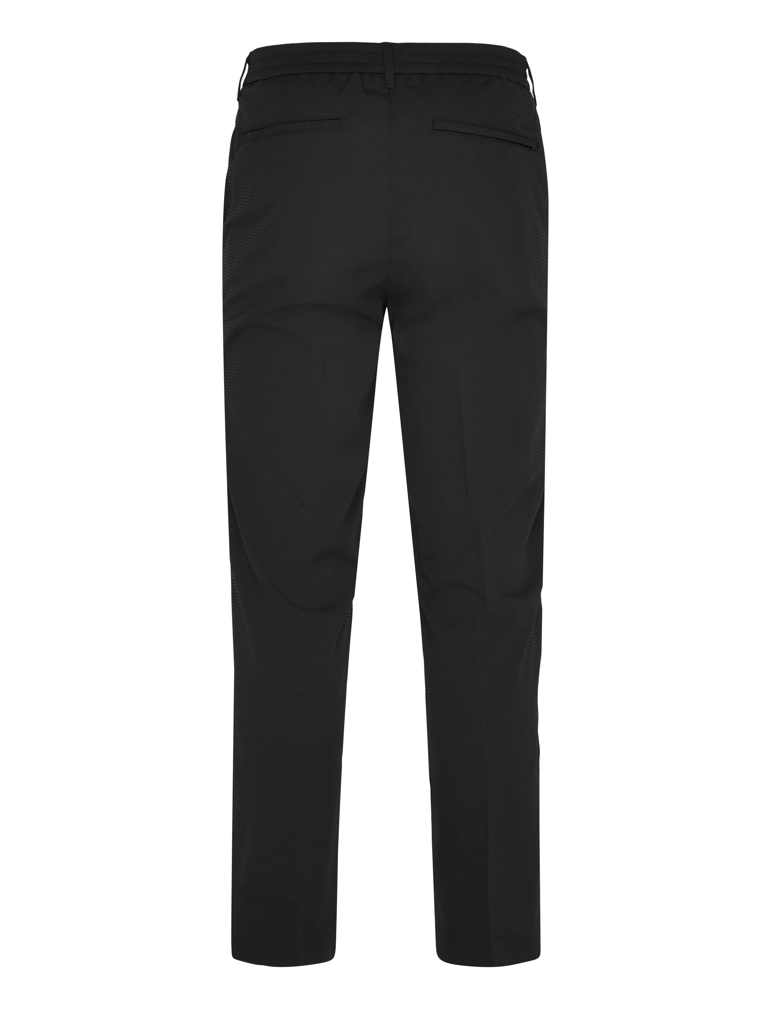 Calvin Klein - STRAIGHT SEERSUCKER HALF ELASTIC - casual bukser - black - 1