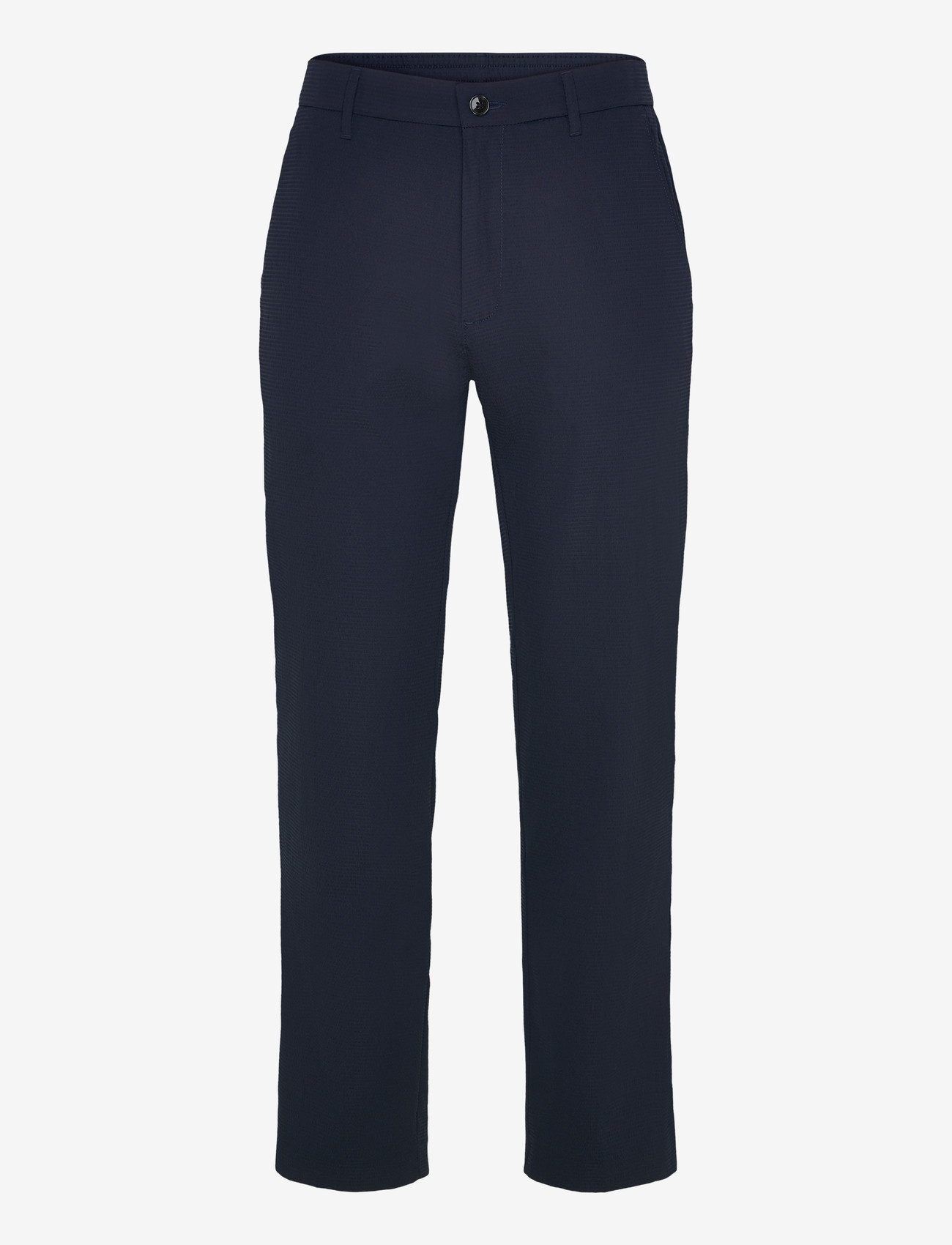 Calvin Klein - STRAIGHT SEERSUCKER HALF ELASTIC - casual bukser - dark sapphire - 0