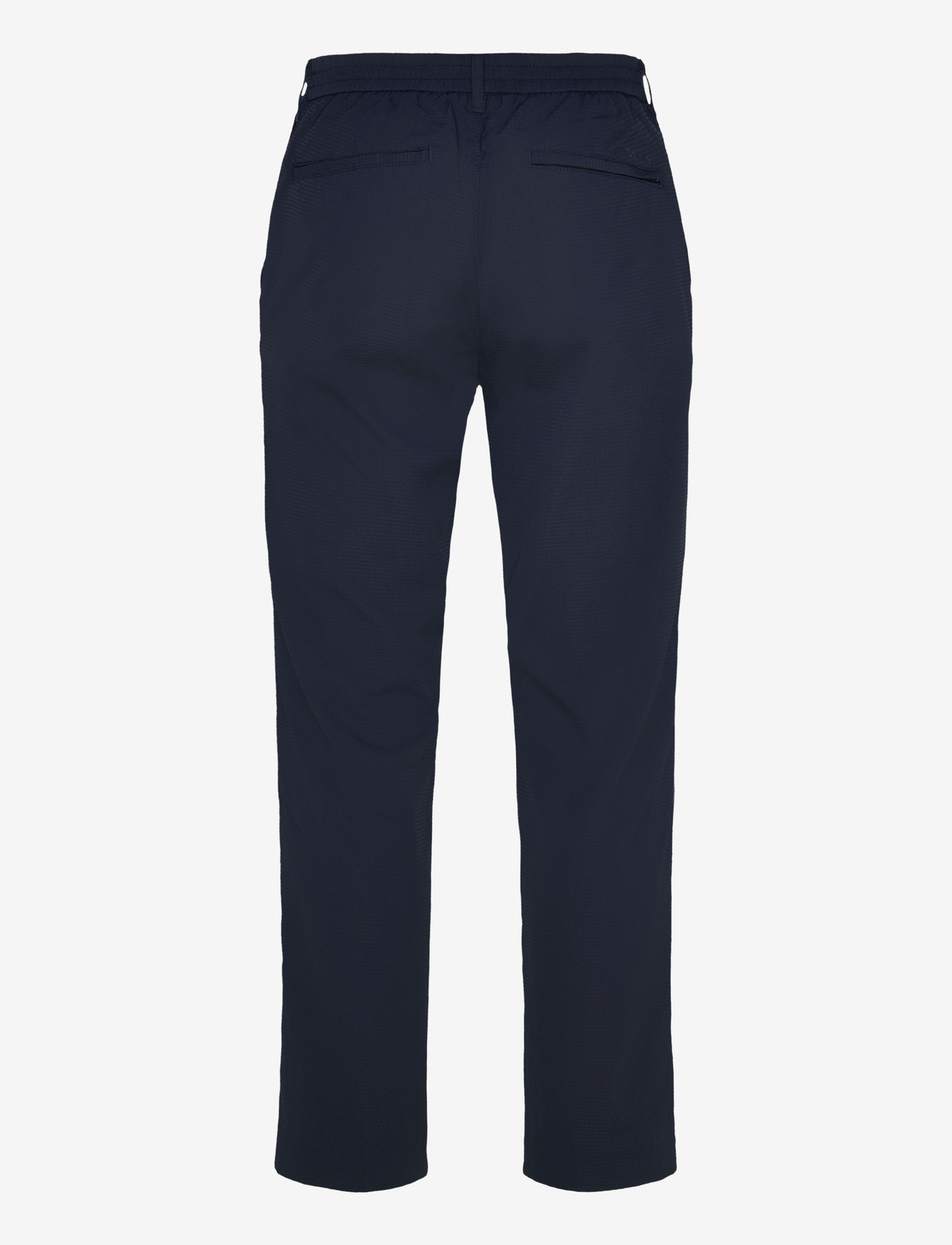 Calvin Klein - STRAIGHT SEERSUCKER HALF ELASTIC - casual bukser - dark sapphire - 1