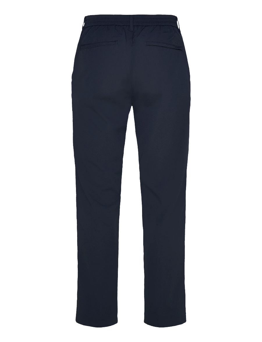 Calvin Klein - STRAIGHT SEERSUCKER HALF ELASTIC - casual bukser - dark sapphire - 1
