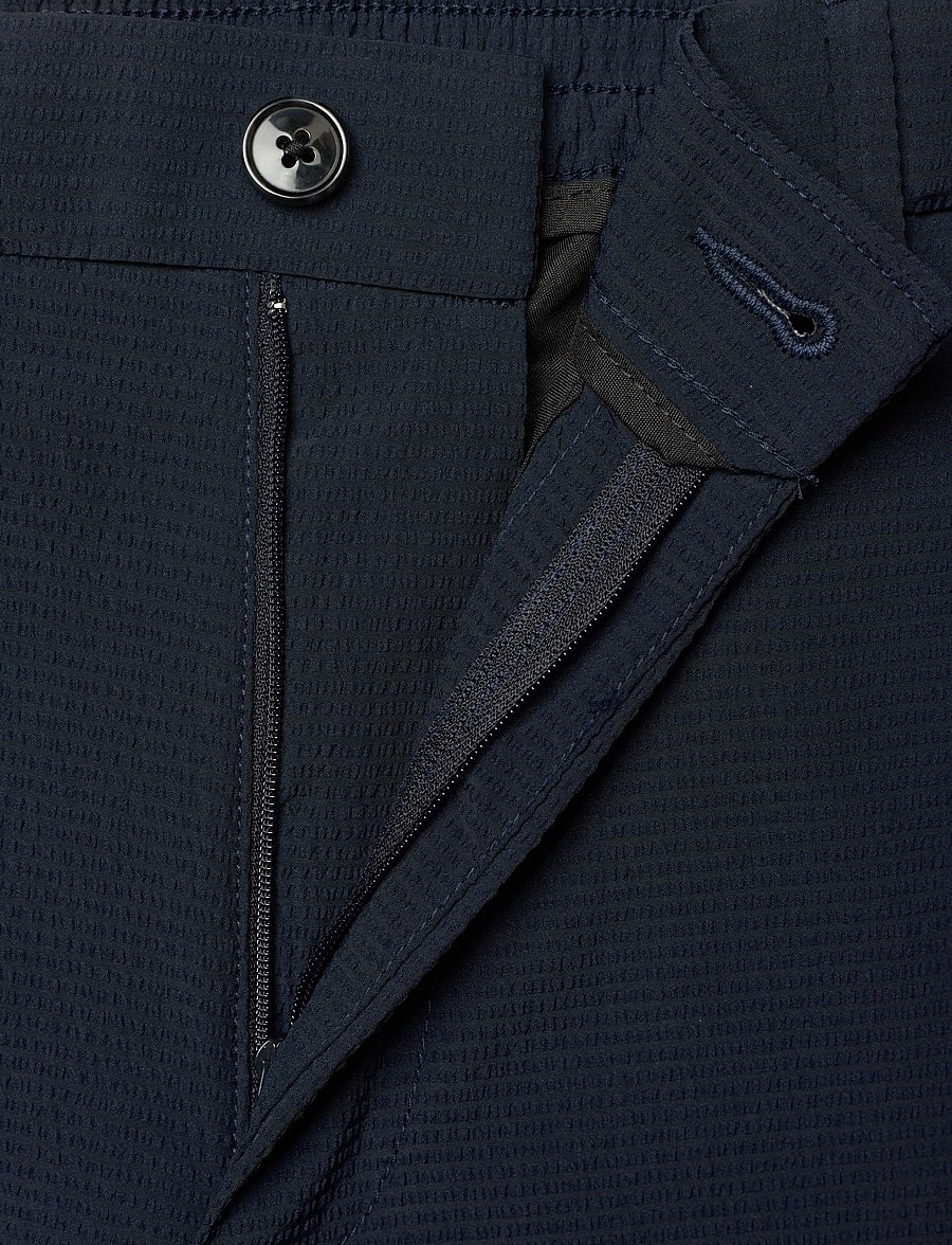 Calvin Klein - STRAIGHT SEERSUCKER HALF ELASTIC - casual bukser - dark sapphire - 3