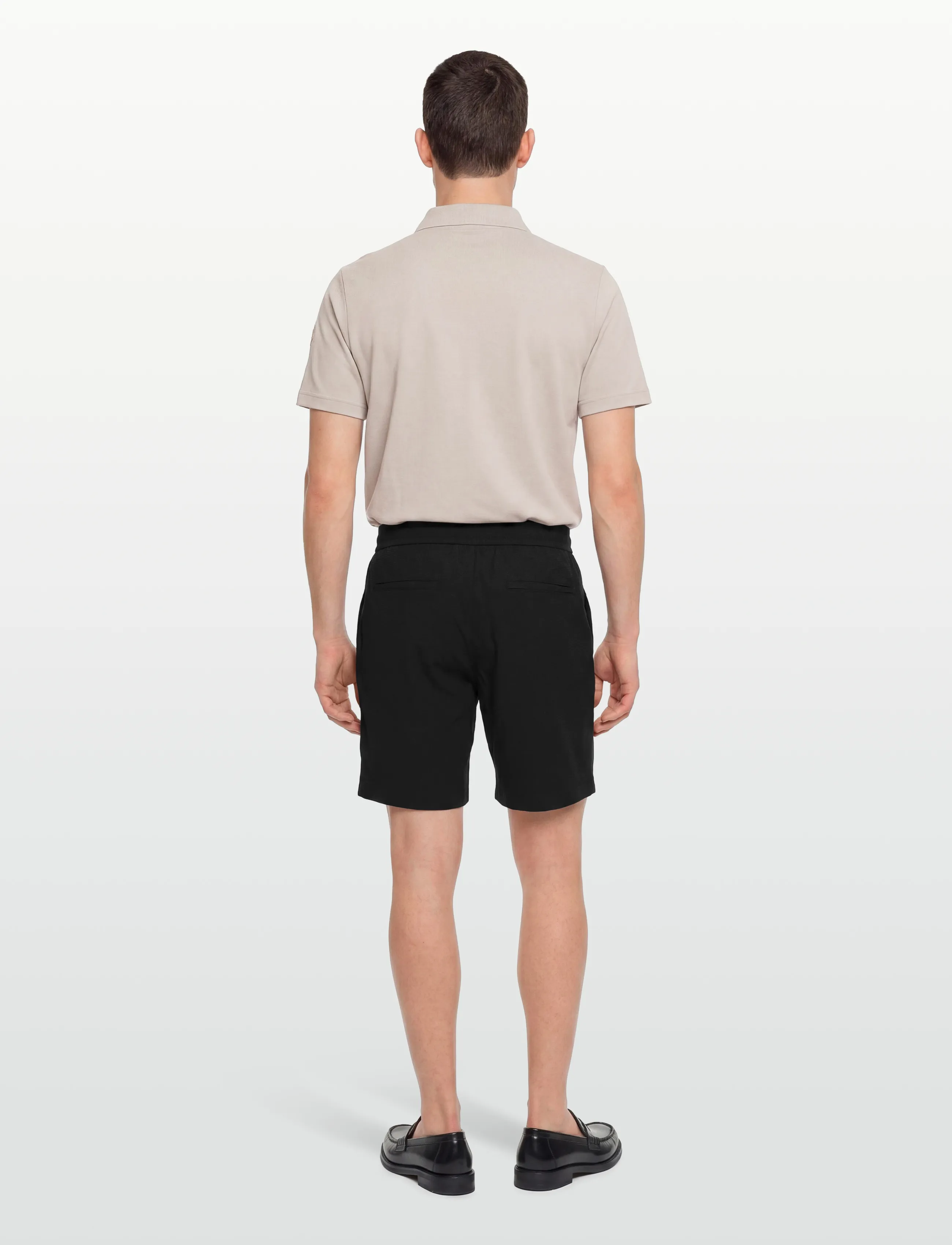 Calvin Klein - STRAIGHT SEERSUCKER ELASTIC 7" S - casual shorts - black - 4
