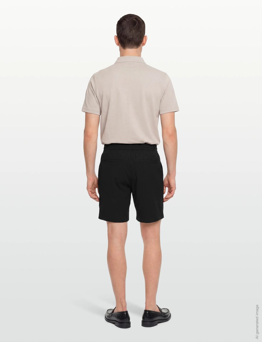 Calvin Klein - STRAIGHT SEERSUCKER ELASTIC 7" S - casual shorts - black - 4