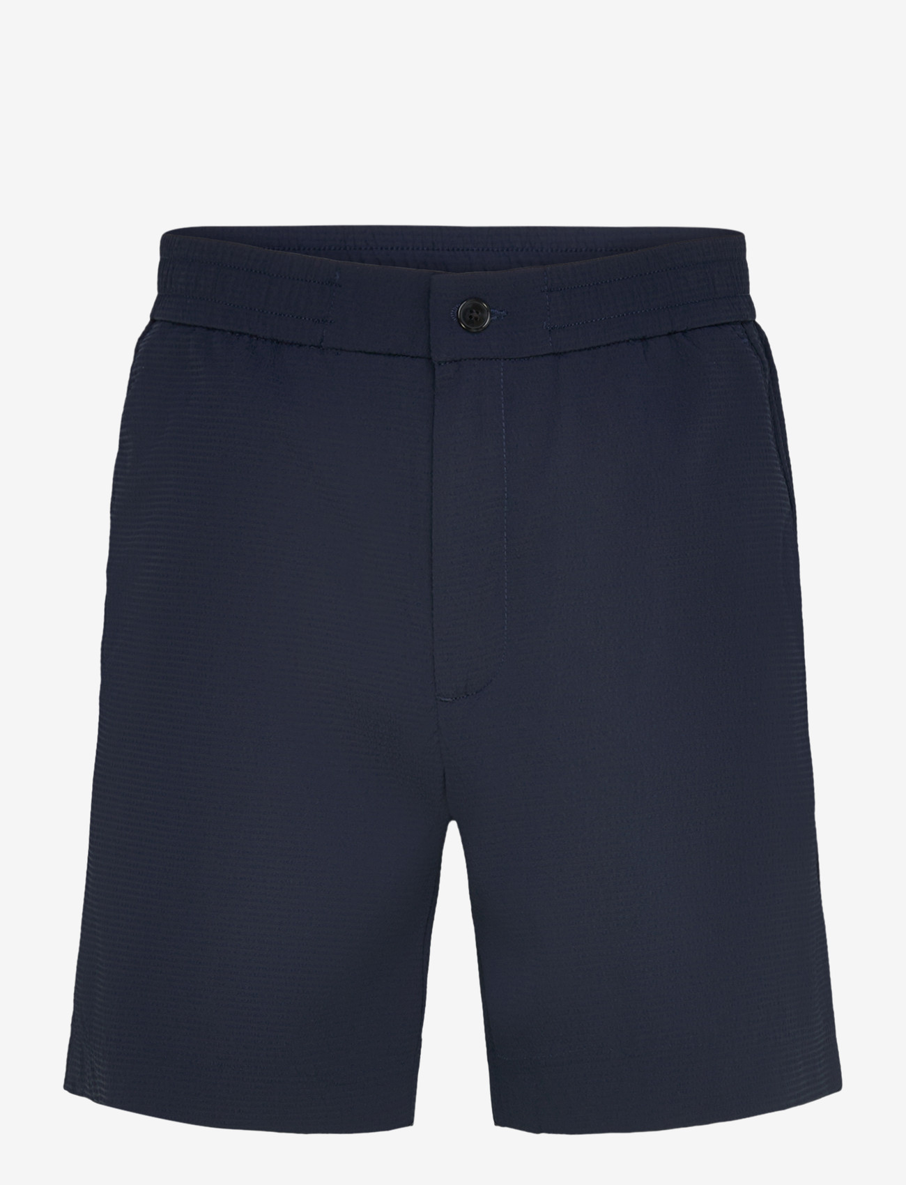 Calvin Klein - STRAIGHT SEERSUCKER ELASTIC 7" S - casual shorts - dark sapphire - 0