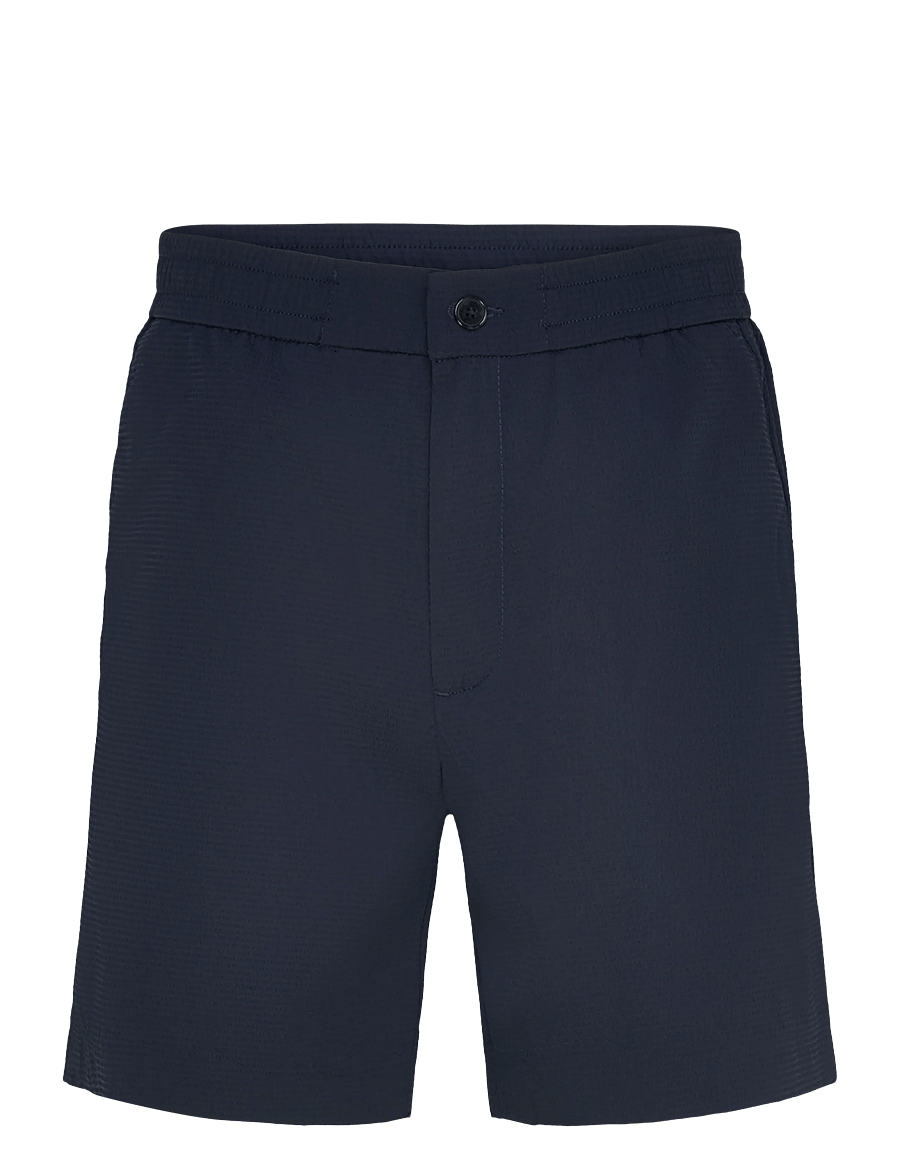 Calvin Klein - STRAIGHT SEERSUCKER ELASTIC 7" S - casual shorts - dark sapphire - 0