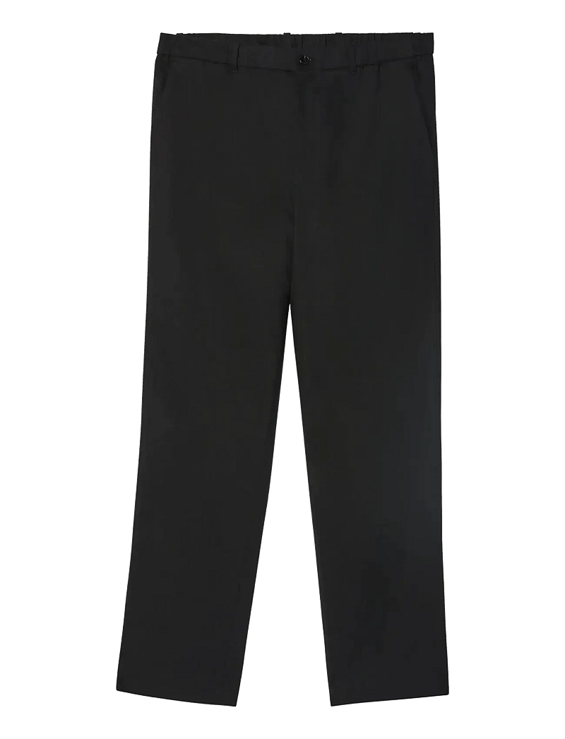 Calvin Klein - TAPERED LINEN LYOCELL PANT - lininės kelnės - black - 1