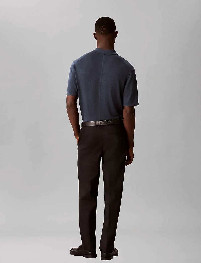 Calvin Klein - TAPERED LINEN LYOCELL PANT - lininės kelnės - black - 2
