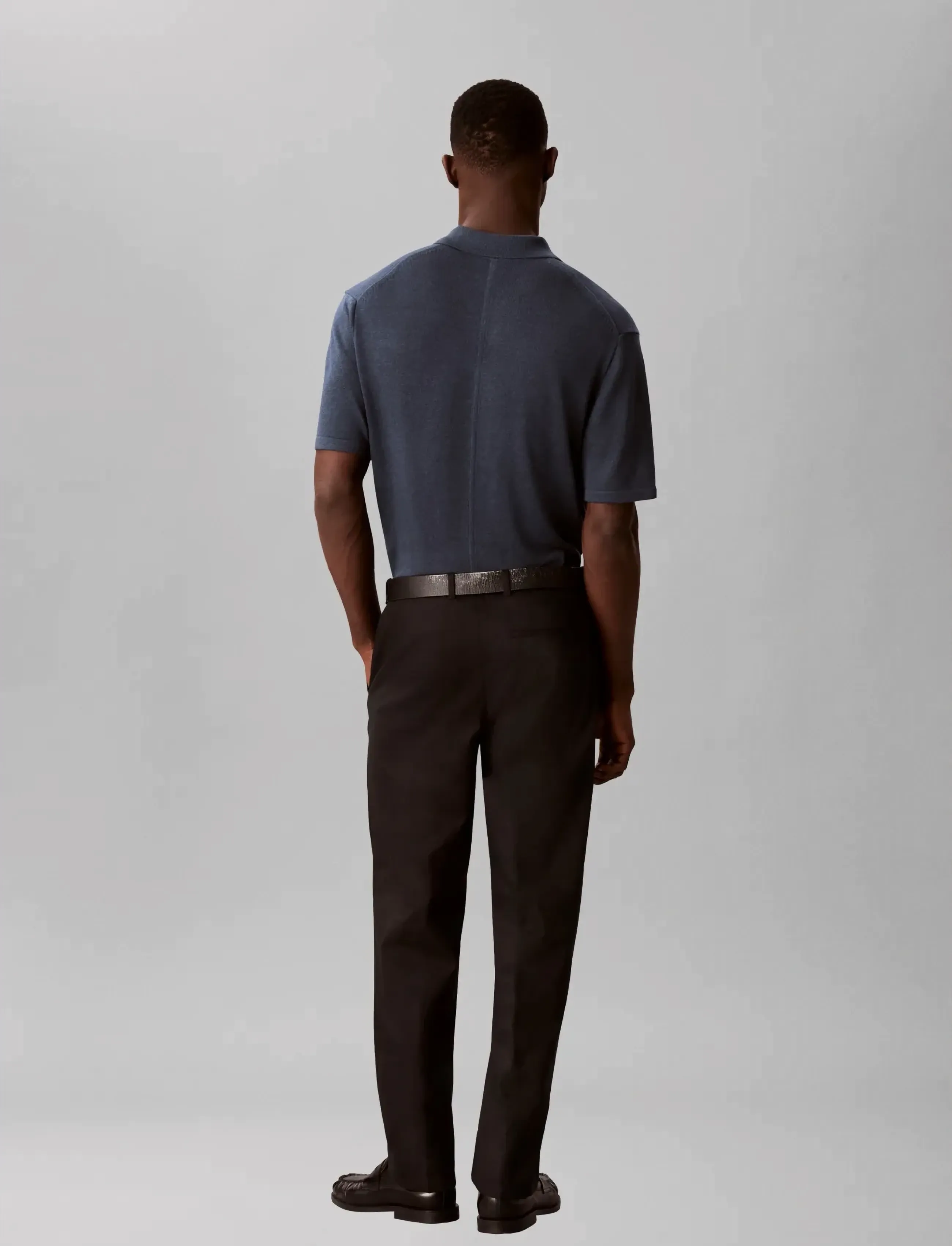 Calvin Klein - TAPERED LINEN LYOCELL PANT - linen trousers - black - 2