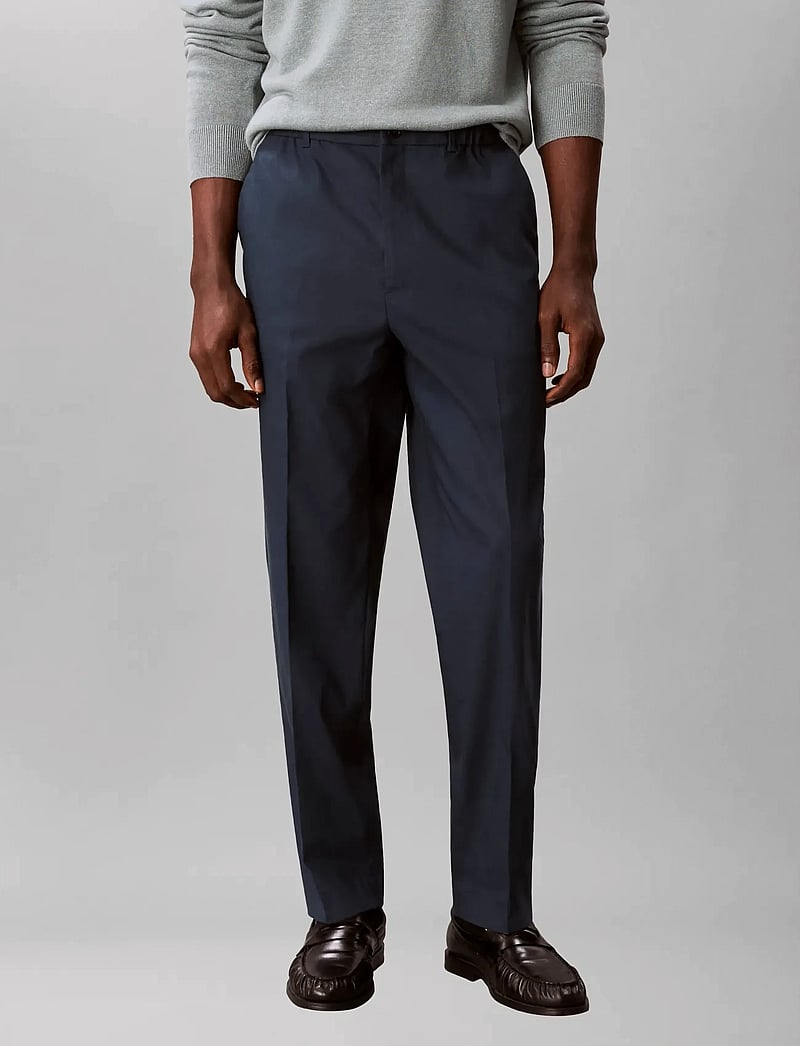 Calvin Klein - TAPERED LINEN LYOCELL PANT - lininės kelnės - navy stone - 3