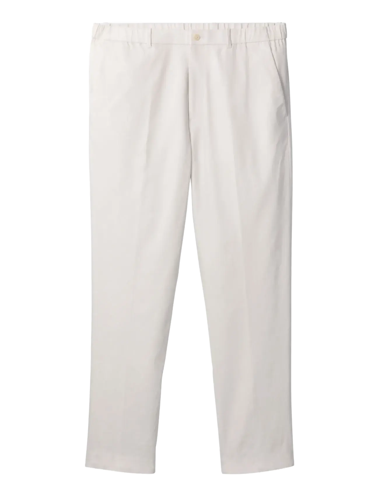 CALVIN KLEIN Tapered Linen Lyocell Hose Cream - 30 - Herren