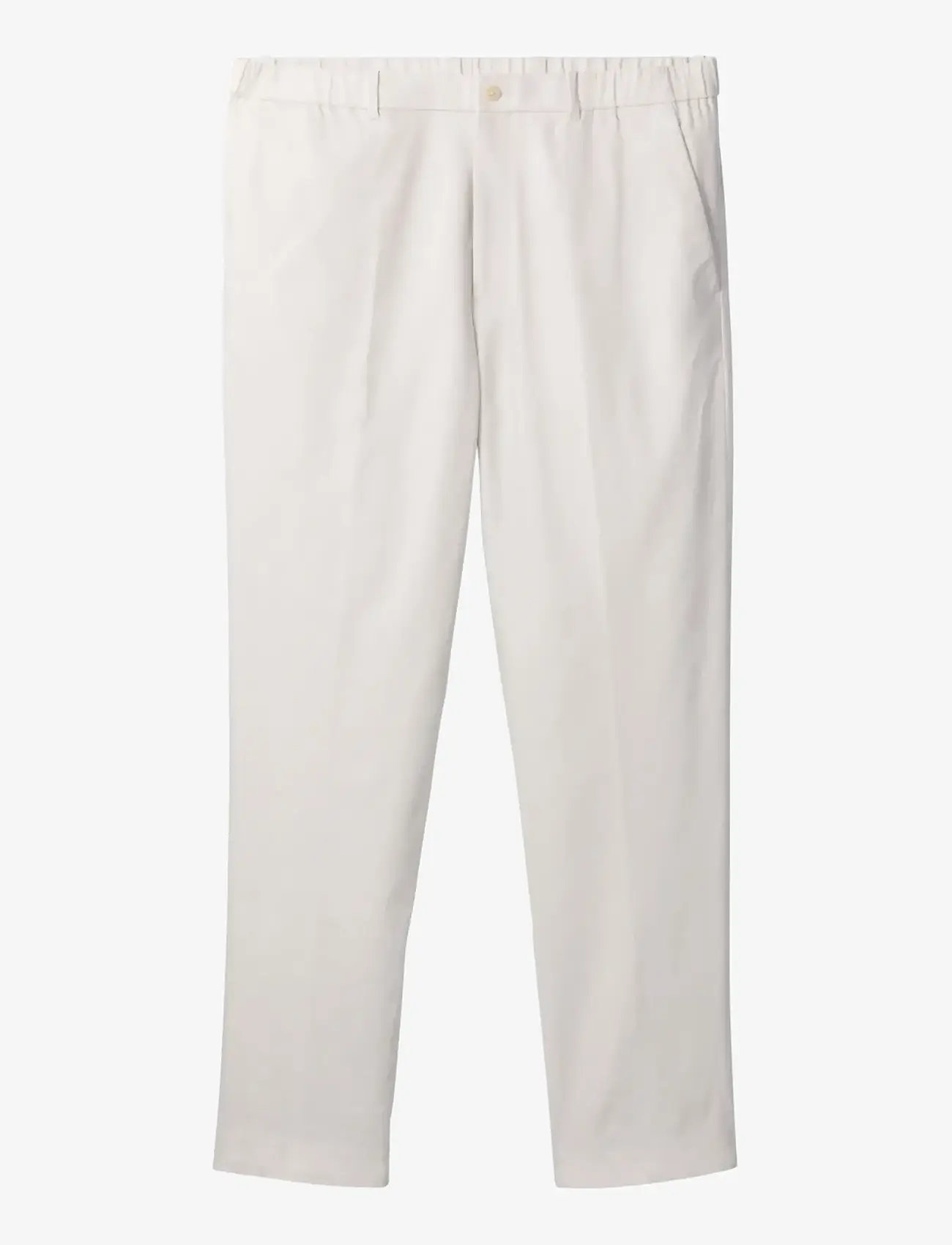 Calvin Klein - TAPERED LINEN LYOCELL PANT - linased püksid - white sand - 1