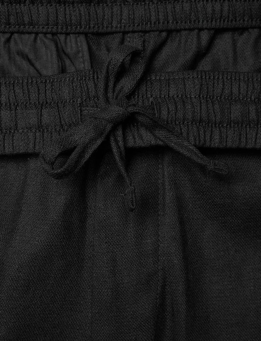 Calvin Klein - STRAIGHT LINEN PULL ON PANT - leinenhosen - black - 3