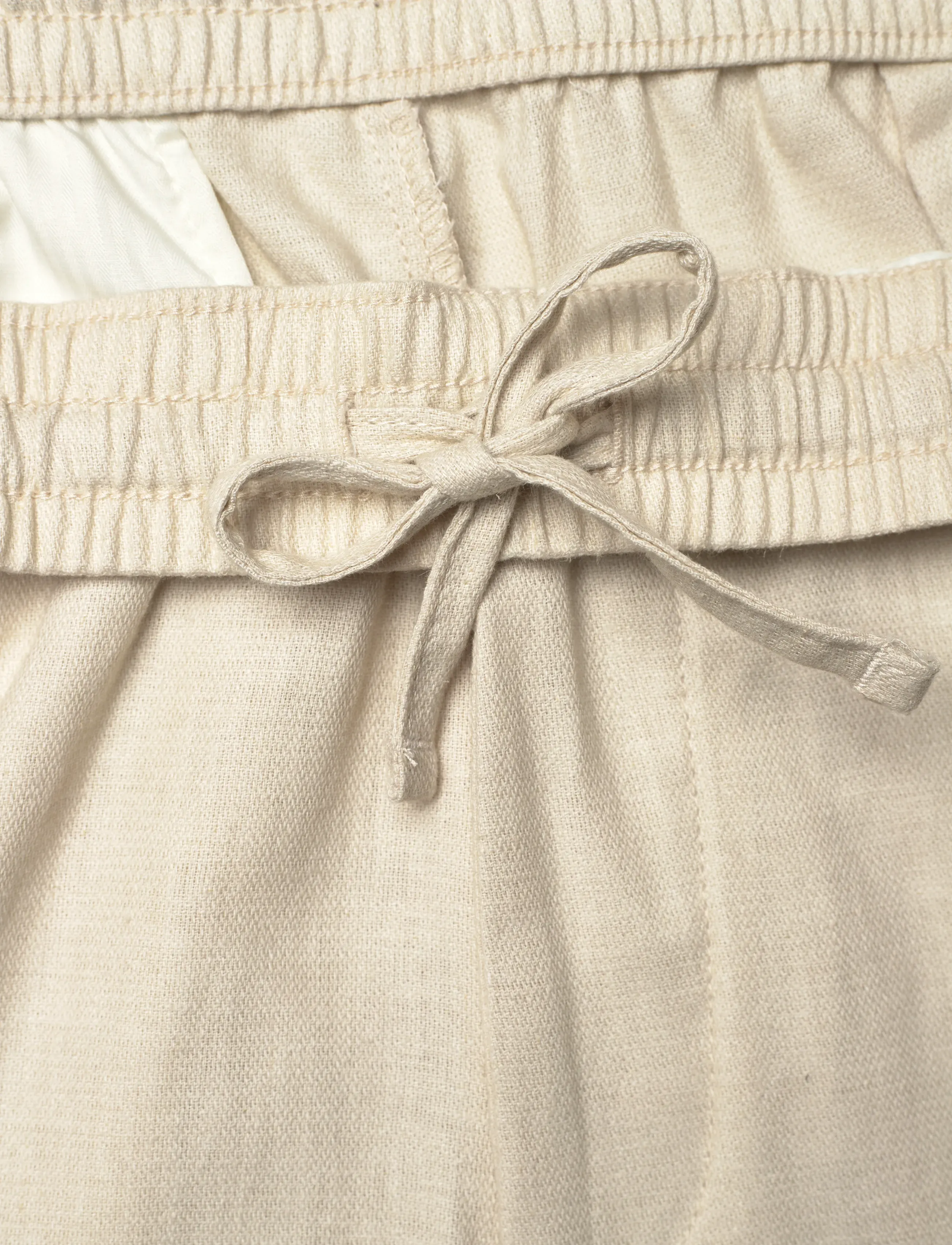 Calvin Klein - STRAIGHT LINEN PULL ON PANT - linased püksid - oatmeal - 3