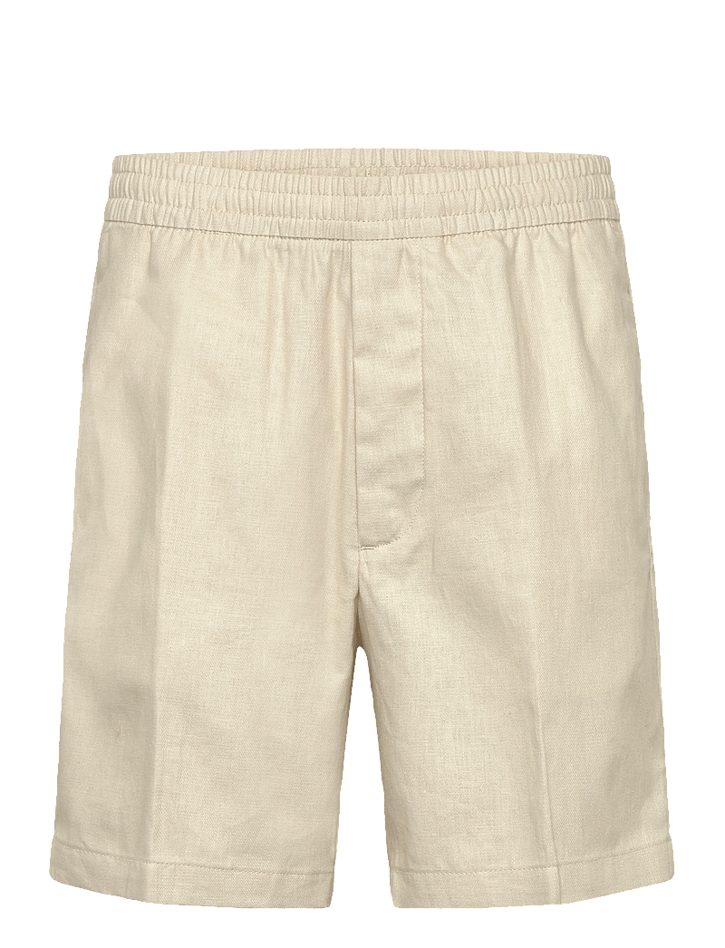 Calvin Klein - STRAIGHT LINEN 7" PULL ON SHORT - hørshorts - oatmeal - 0